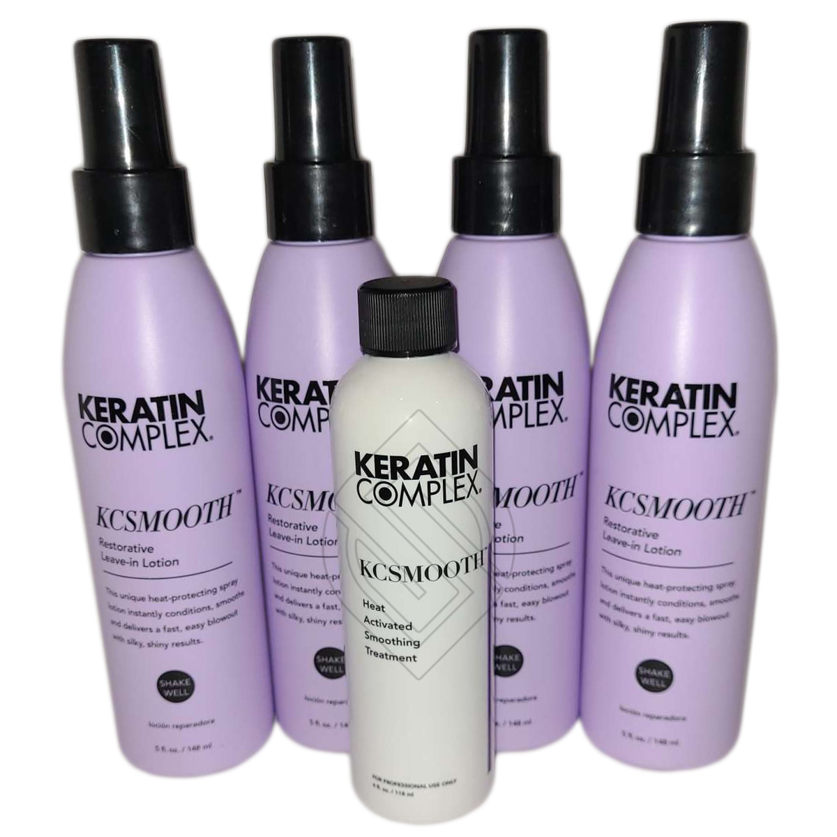Keratin Complex KCSMOOTH Heat Activated Smoothing System Smoothing Treatment Restorative Leave-In Lotion 4oz-Kit 24 Ounce 710 Milliliters | SellerSpree