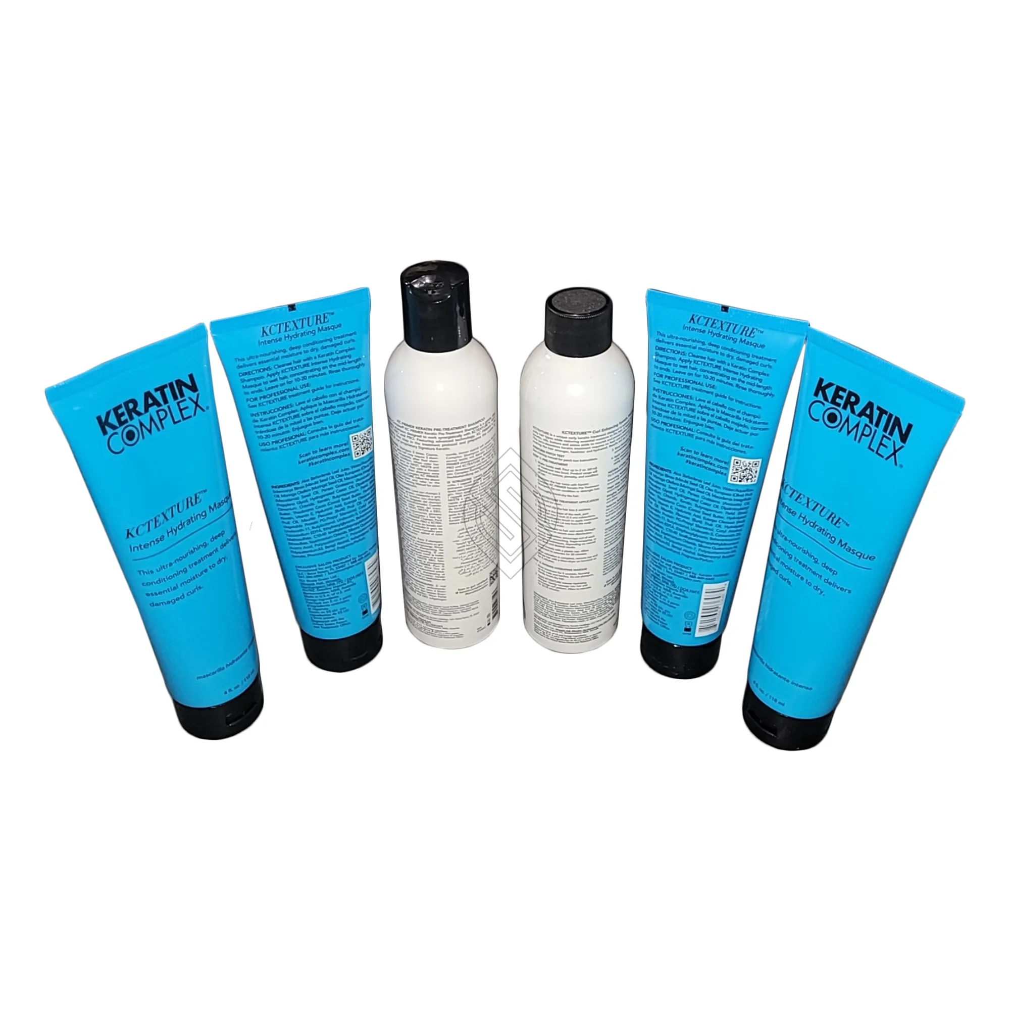 Keratin Complex KCTEXTURE Curl Enhancing Keratin Smoothing System Pre-Treatment Shampoo Treatment Intense Hydrating Masque 8oz-Kit | SellerSpree