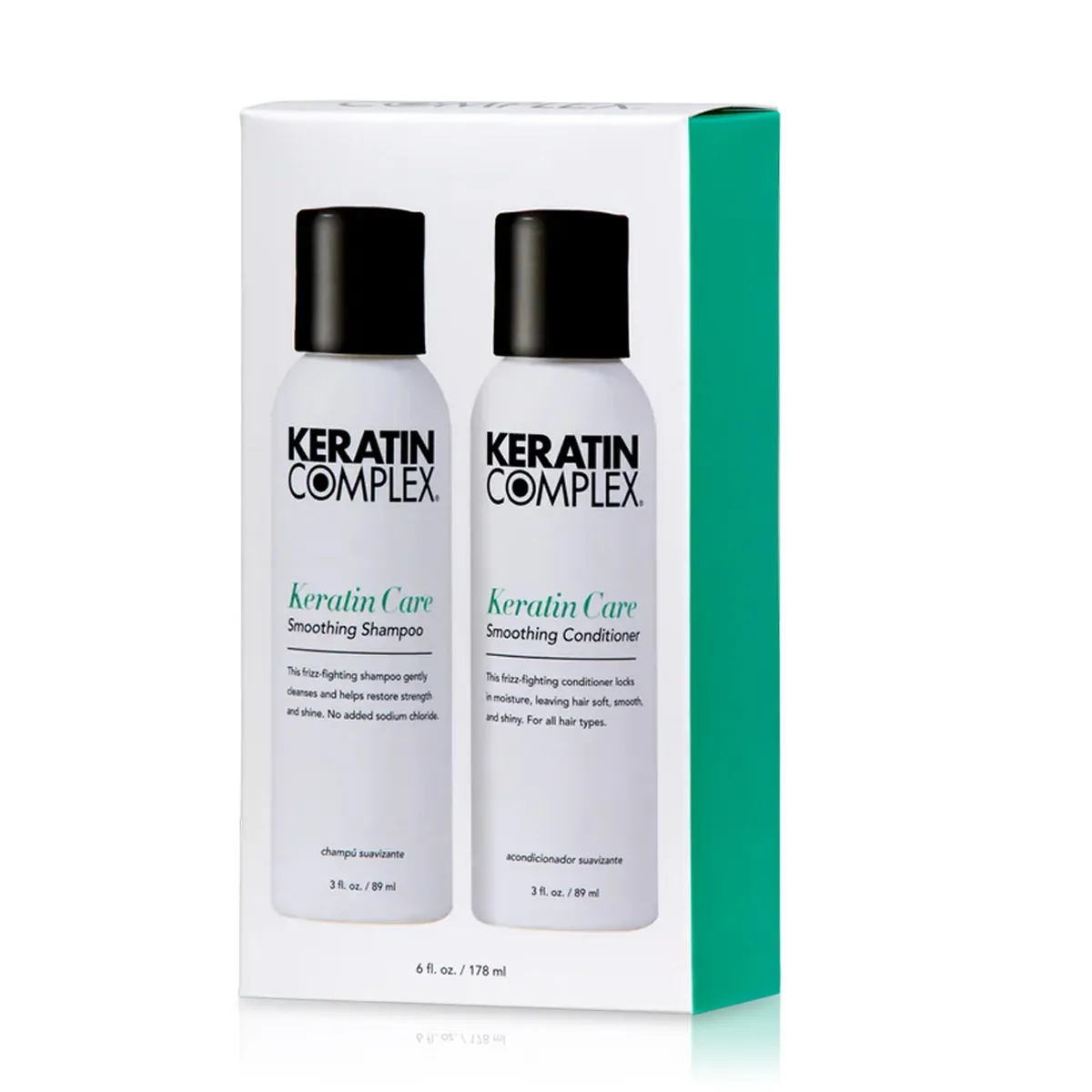 Keratin Complex Keratin Care Smoothing Shampoo Conditioner Frizz-Fighting Gentle 2x3oz 2x89g | SellerSpree