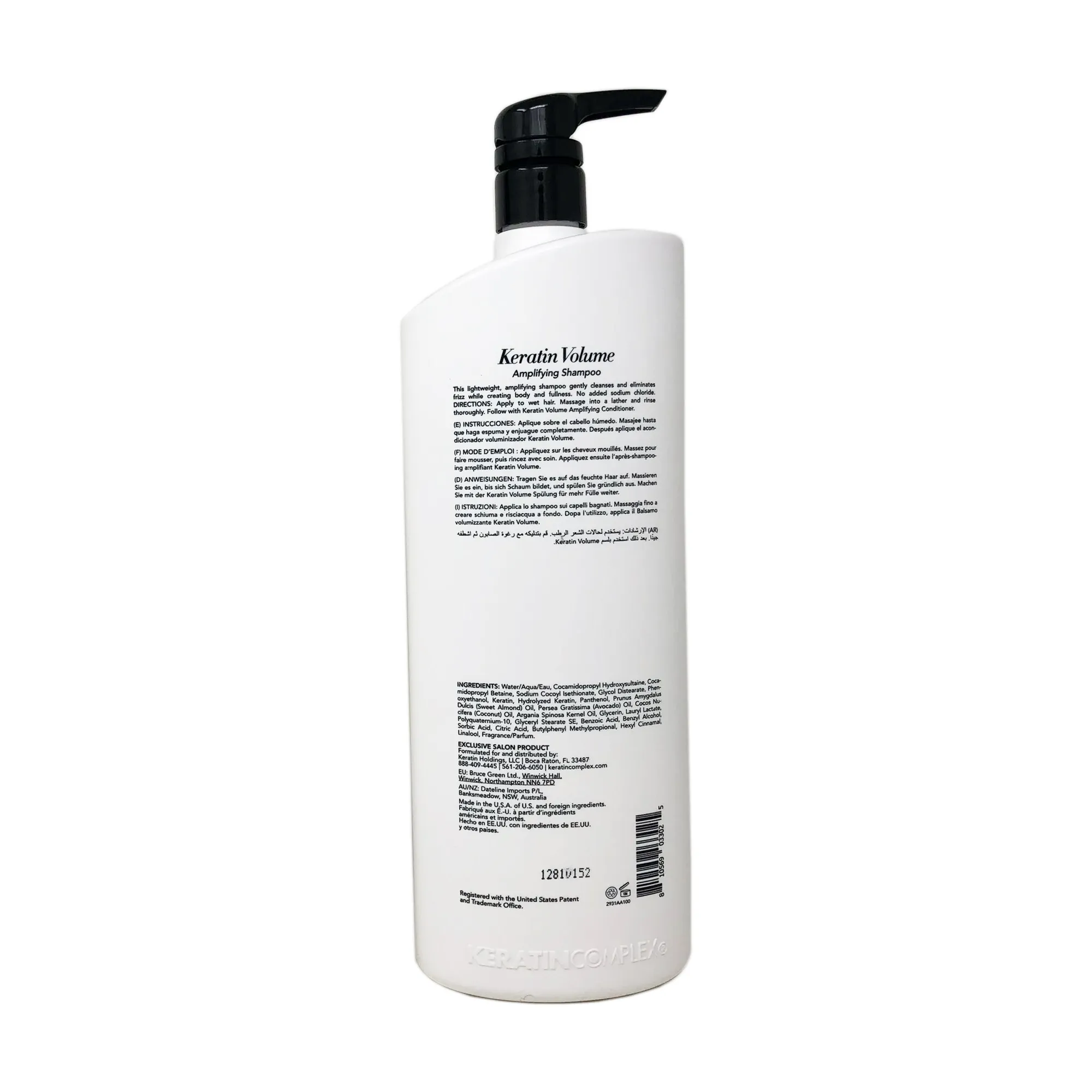 Keratin Complex Keratin Volume Amplifying Shampoo 33.8 Ounce 1000 Milliliters | SellerSpree