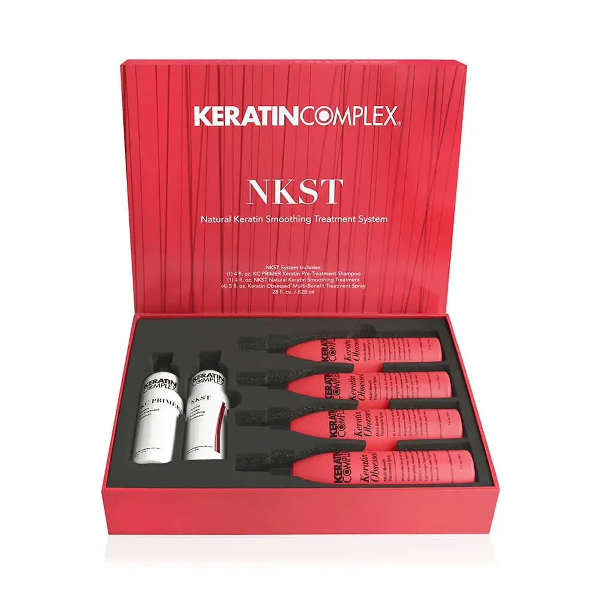 Keratin Complex NKST Natural Keratin Smoothing System Pre-Treatment Shampoo Smoothing Treatment Daily Spray 4oz-Kit 28 Ounce 828 Milliliters | SellerSpree