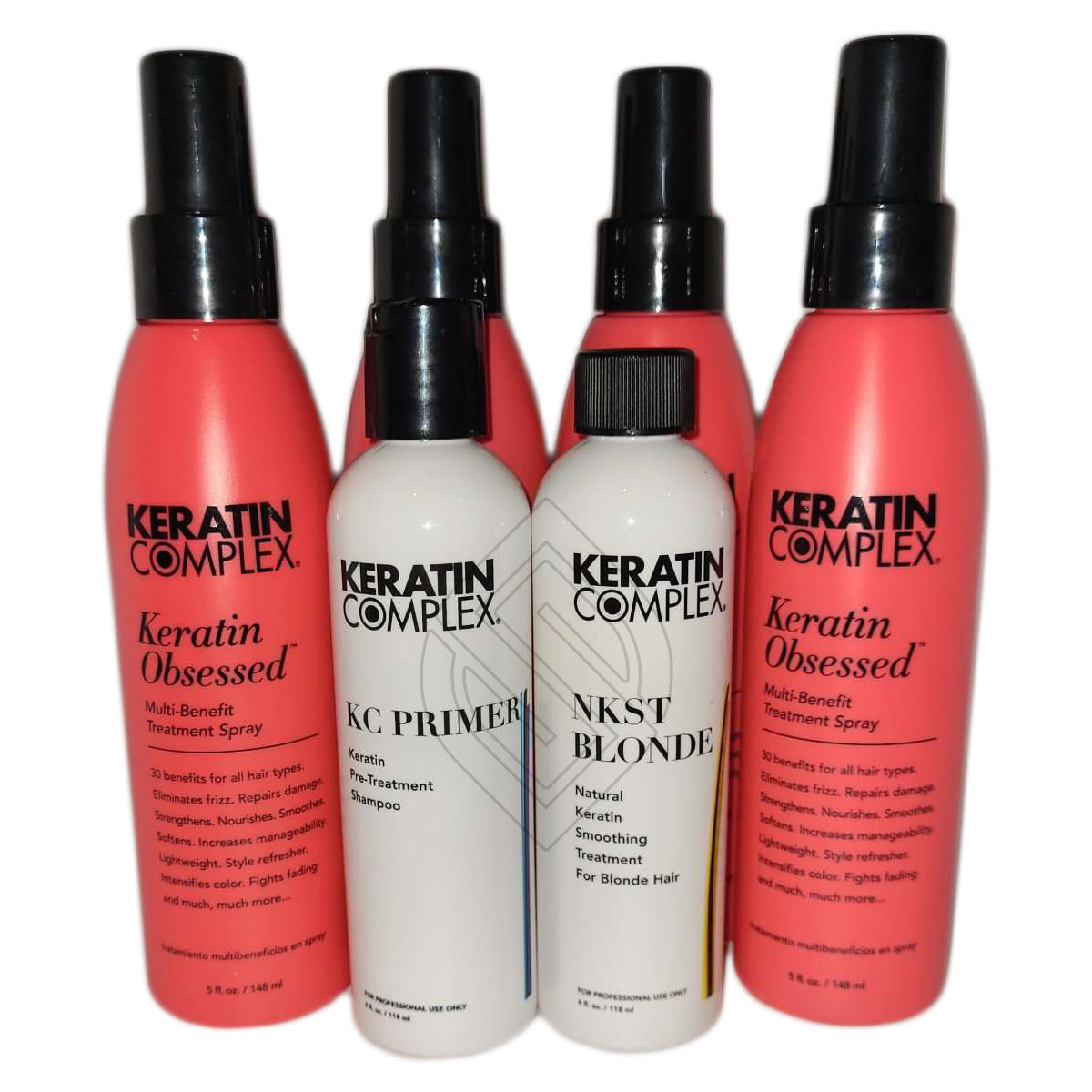 Keratin Complex NKSTB Natural Keratin Smoothing System For Blonde Hair Pre-Treatment Shampoo NKST Treatment Spray 4oz-Kit 28 Ounce 828 Milliliters | SellerSpree