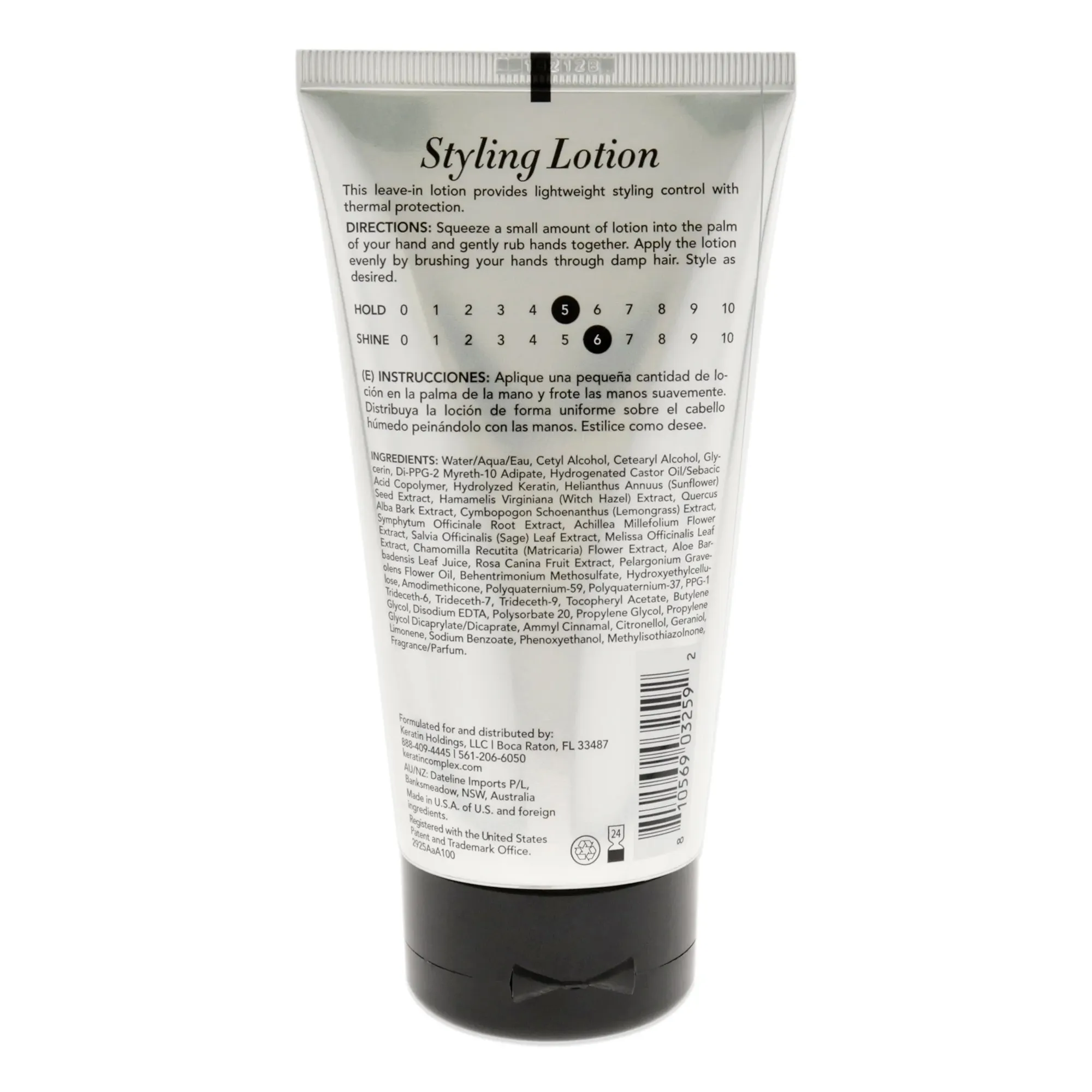 Keratin Complex Styling Lotion Lightweight Styling Control With Termal Protection 5 Ounce 148 Milliliters | SellerSpree