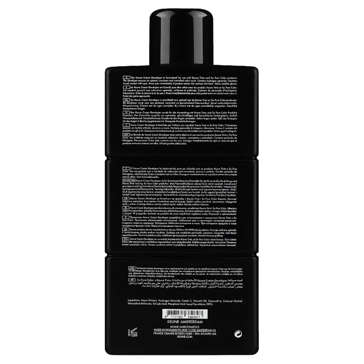 Keune Cream Developer 6% 20 Volume Tinta And So Pure Color 33.8 Ounce 1000 Milliliters | SellerSpree