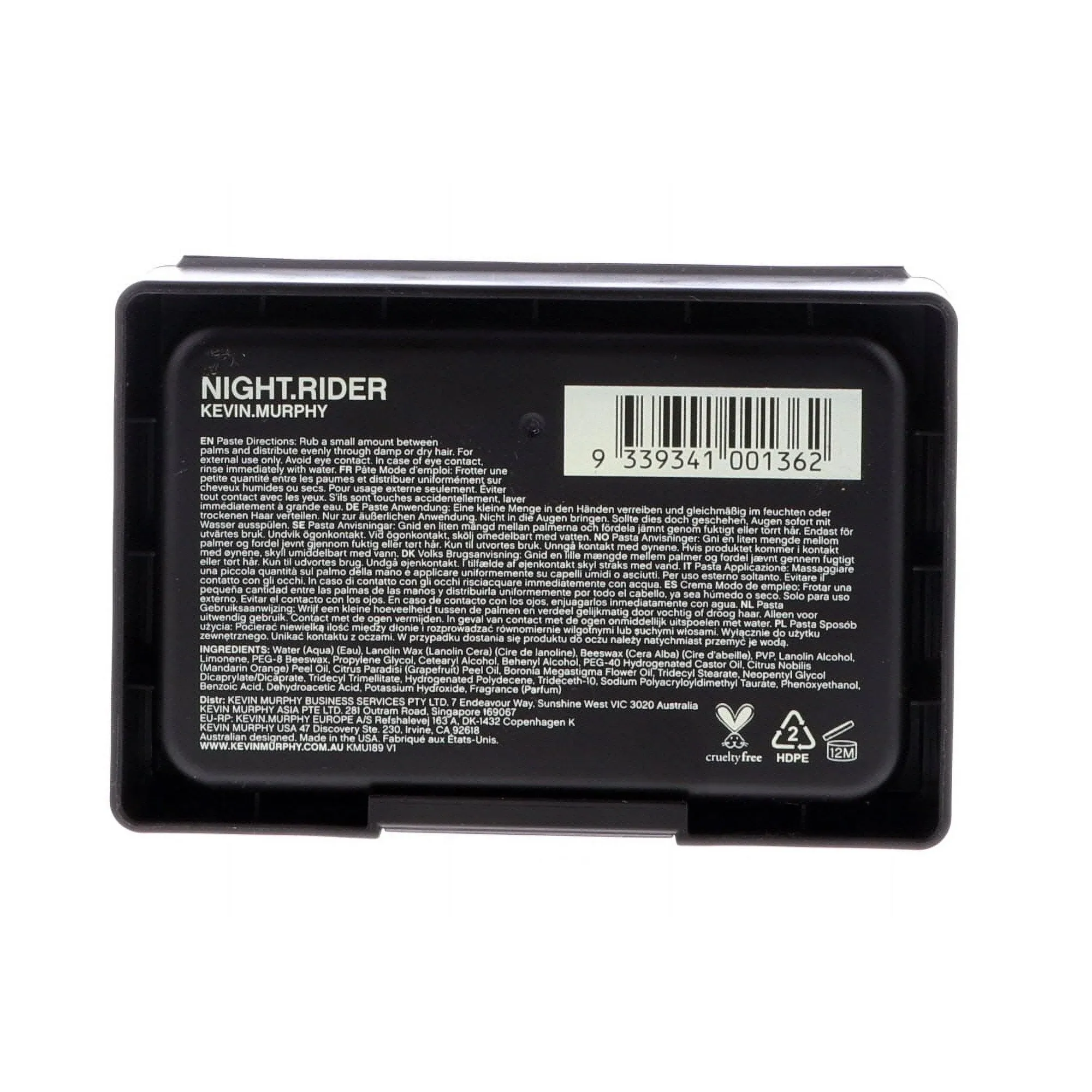 Kevin Murphy Night Rider Matte Texture Paste Firm Hold 3.5 Ounce 100 Milliliters | SellerSpree