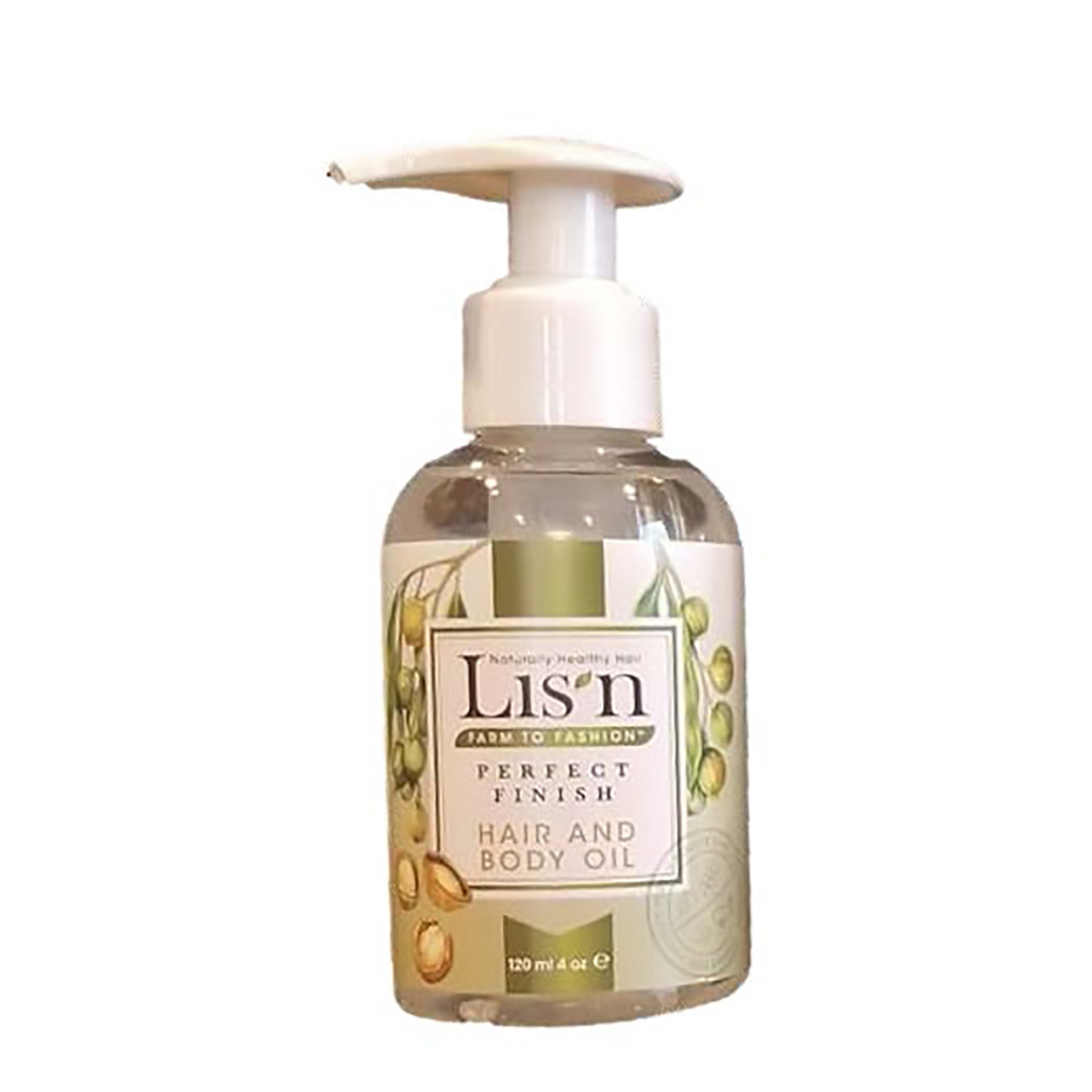 Lis'n Farm To Fashion Perfect Finish Hair And Body Oil Gluten Free 4 Ounce 120 Milliliters | SellerSpree