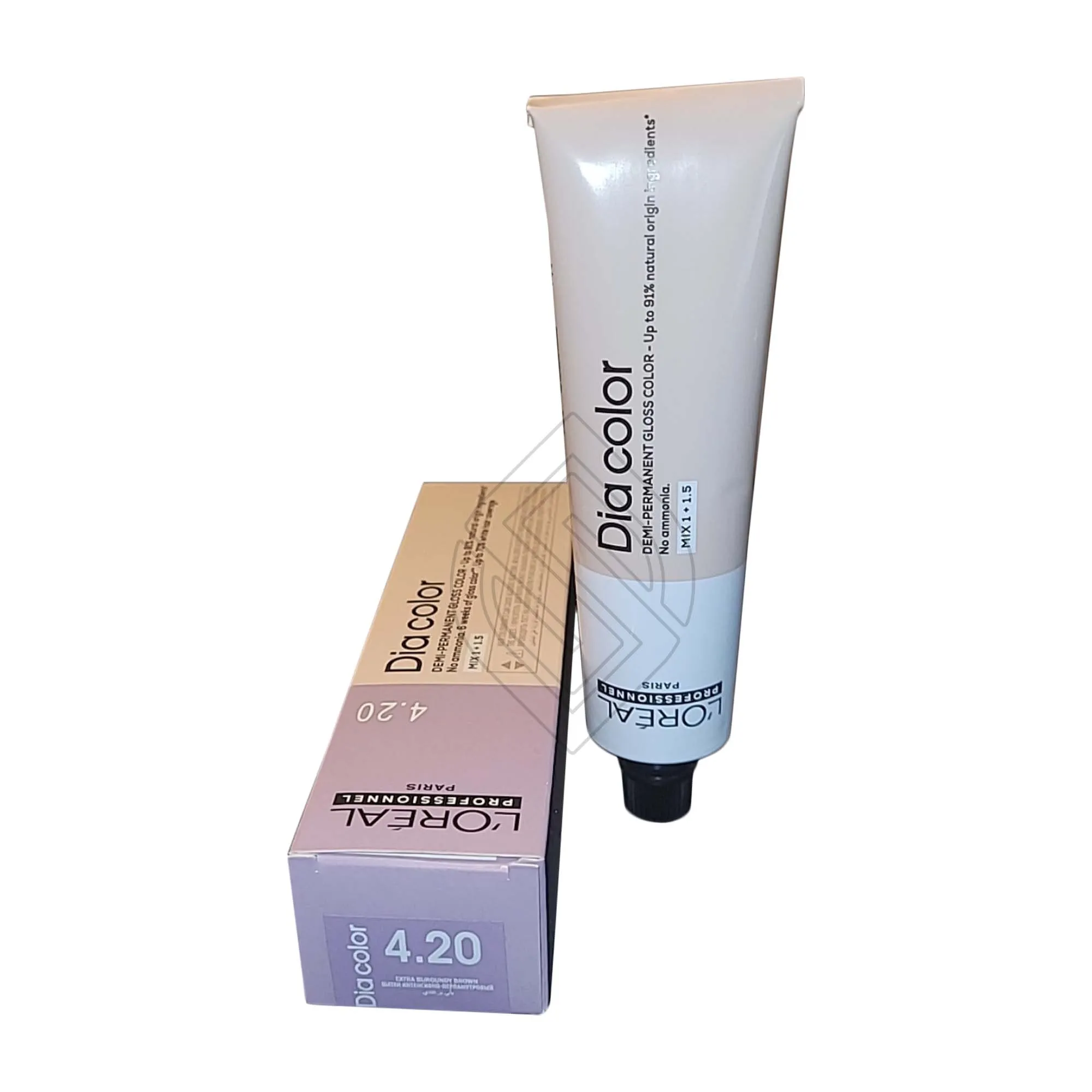 Loreal Professionnel Paris Dia Color #4.20 Extra Burgundy Brown Demi-Permanent Gloss Hair Color Euro=4.20/4VVV 2 Ounce 60 Milliliters | SellerSpree
