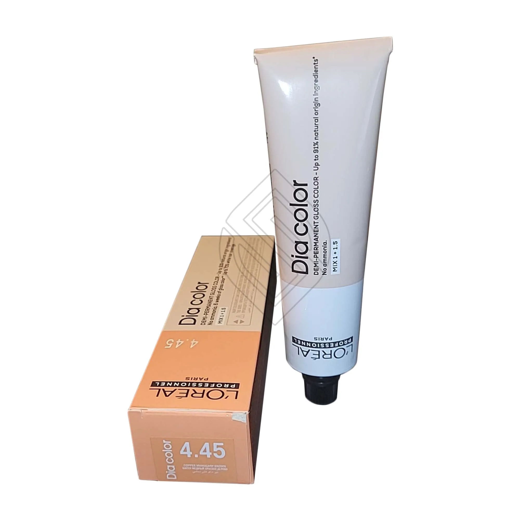Loreal Professionnel Paris Dia Color #4.45 Copper Mahogany Brown Demi-Permanent Gloss Hair Color Euro=4.45/4CRV 2 Ounce 60 Milliliters | SellerSpree