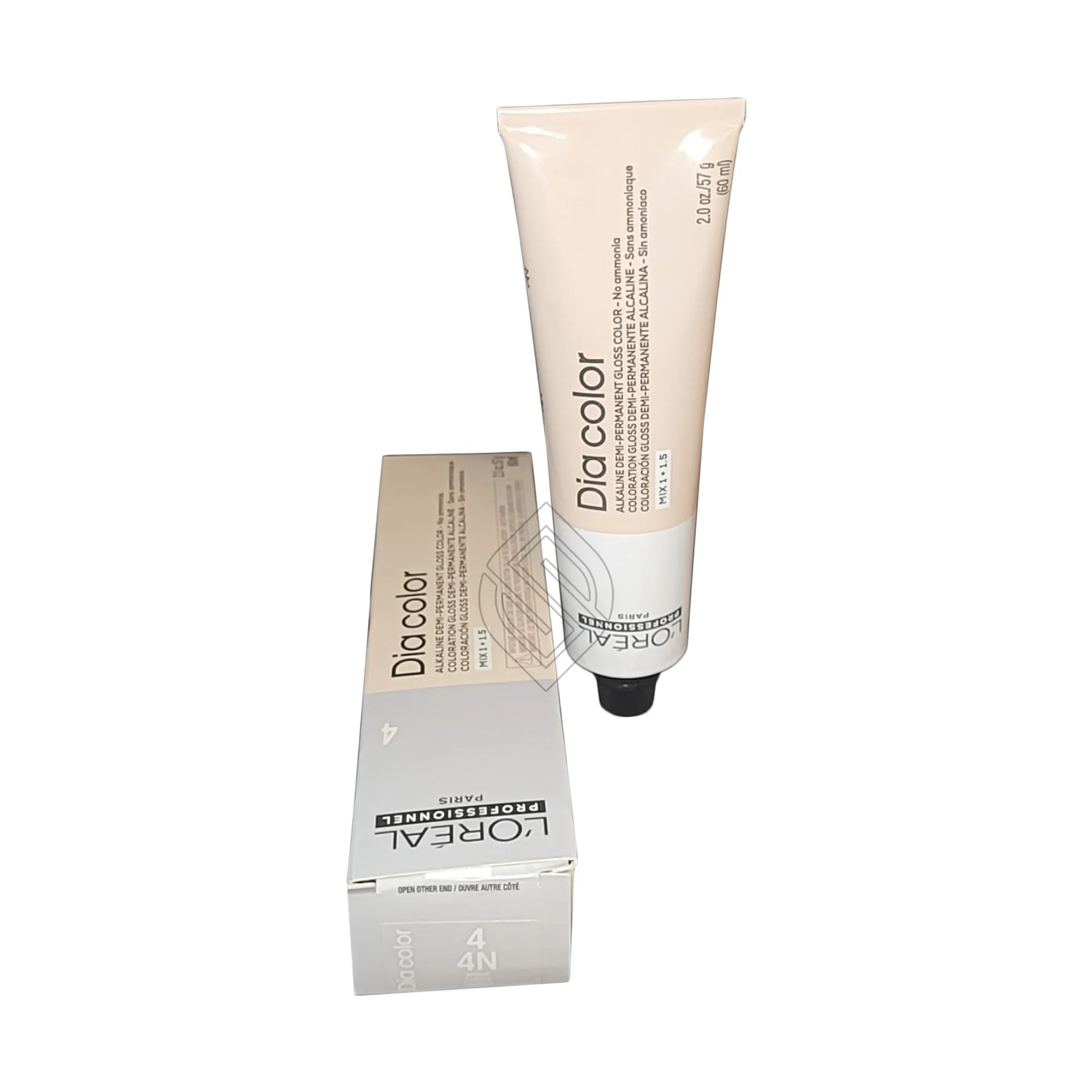 Loreal Professionnel Paris Dia Color 4/4N Brown Alkaline Demi-Permanent Gloss Hair Color No Ammonia 2 Ounce 57 Milliliters | SellerSpree