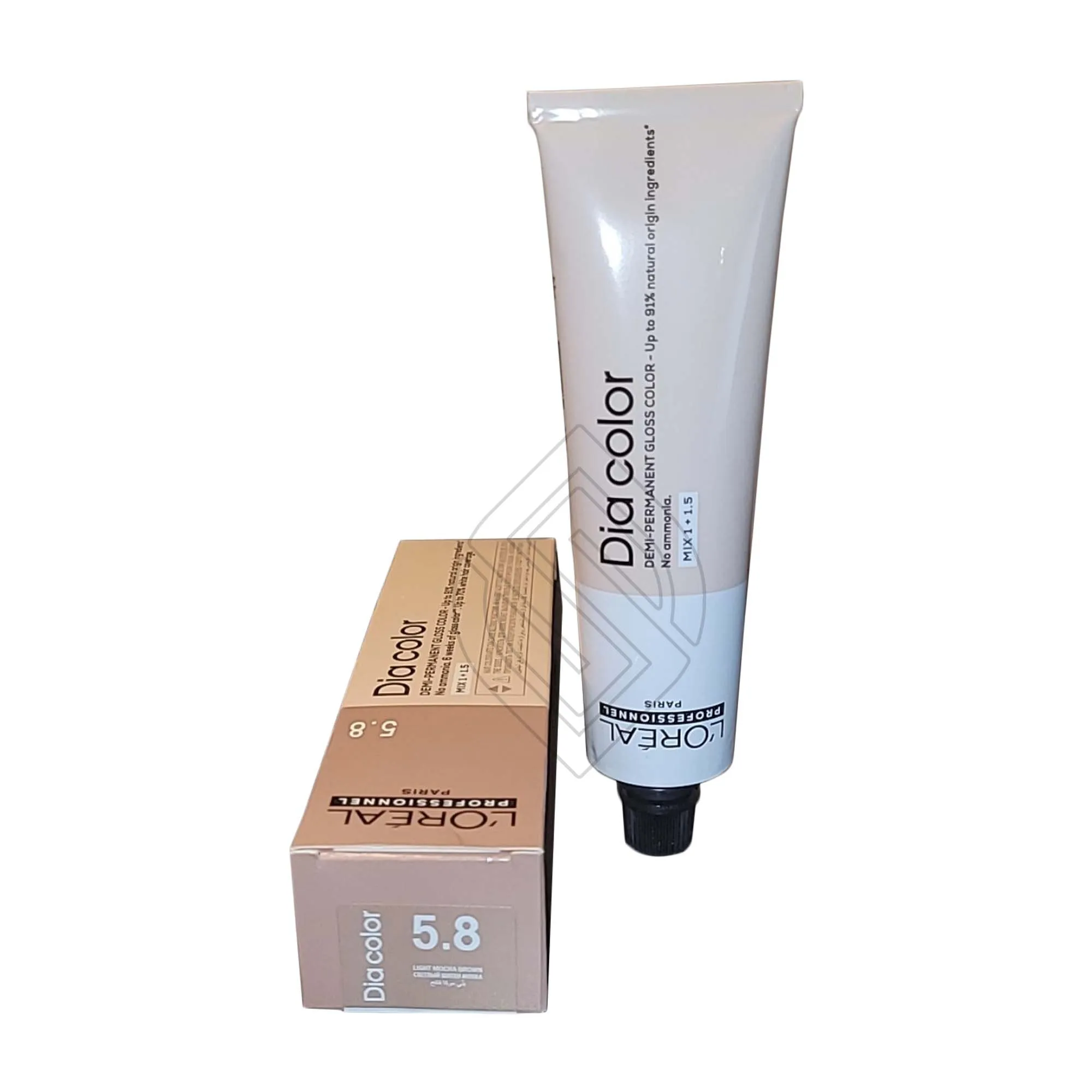 Loreal Professionnel Paris Dia Color #5.8 Light Mocha Brown Demi-Permanent Gloss Hair Color Euro=5.8/5M 2 Ounce 60 Milliliters | SellerSpree