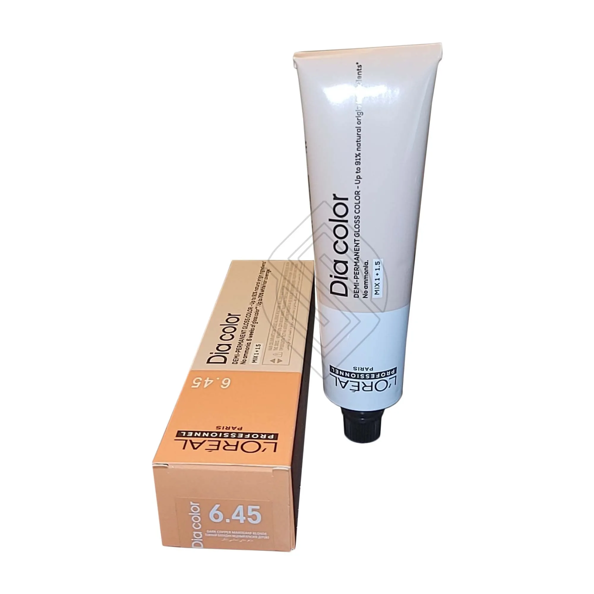 Loreal Professionnel Paris Dia Color #6.45 Dark Copper Mahogany Blonde Demi-Permanent Gloss Hair Color Euro=6.45/6CRV 2 Ounce 60 Milliliters | SellerSpree