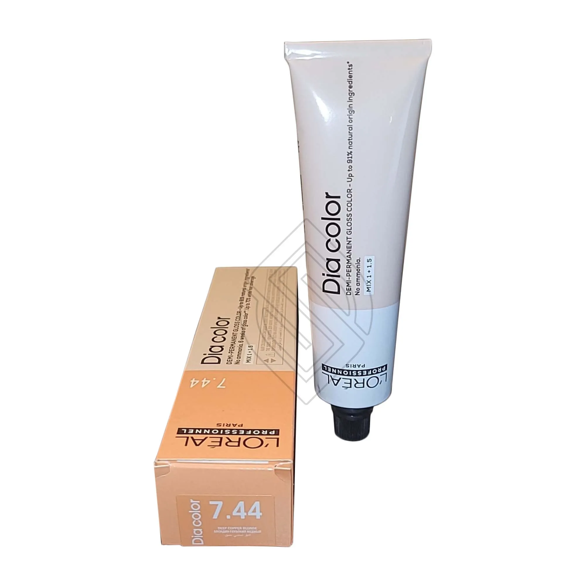 Loreal Professionnel Paris Dia Color #7.44 Deep Copper Blonde Demi-Permanent Gloss Hair Color Euro=7.447CC 2 Ounce 60 Milliliters | SellerSpree