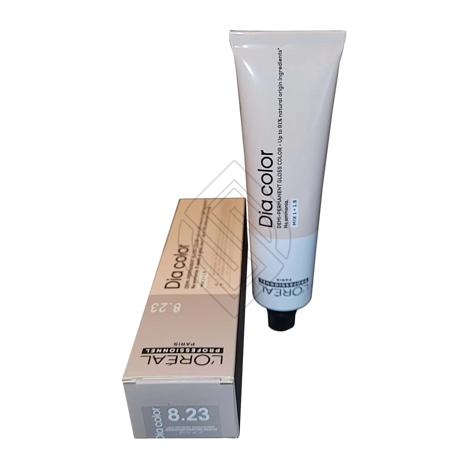 Loreal Professionnel Paris Dia Color #8.23 Light Iridescent Golden Blonde Demi-Permanent Gloss Hair Color Euro=8.23/8VG 6 Ounce 60 Milliliters | SellerSpree