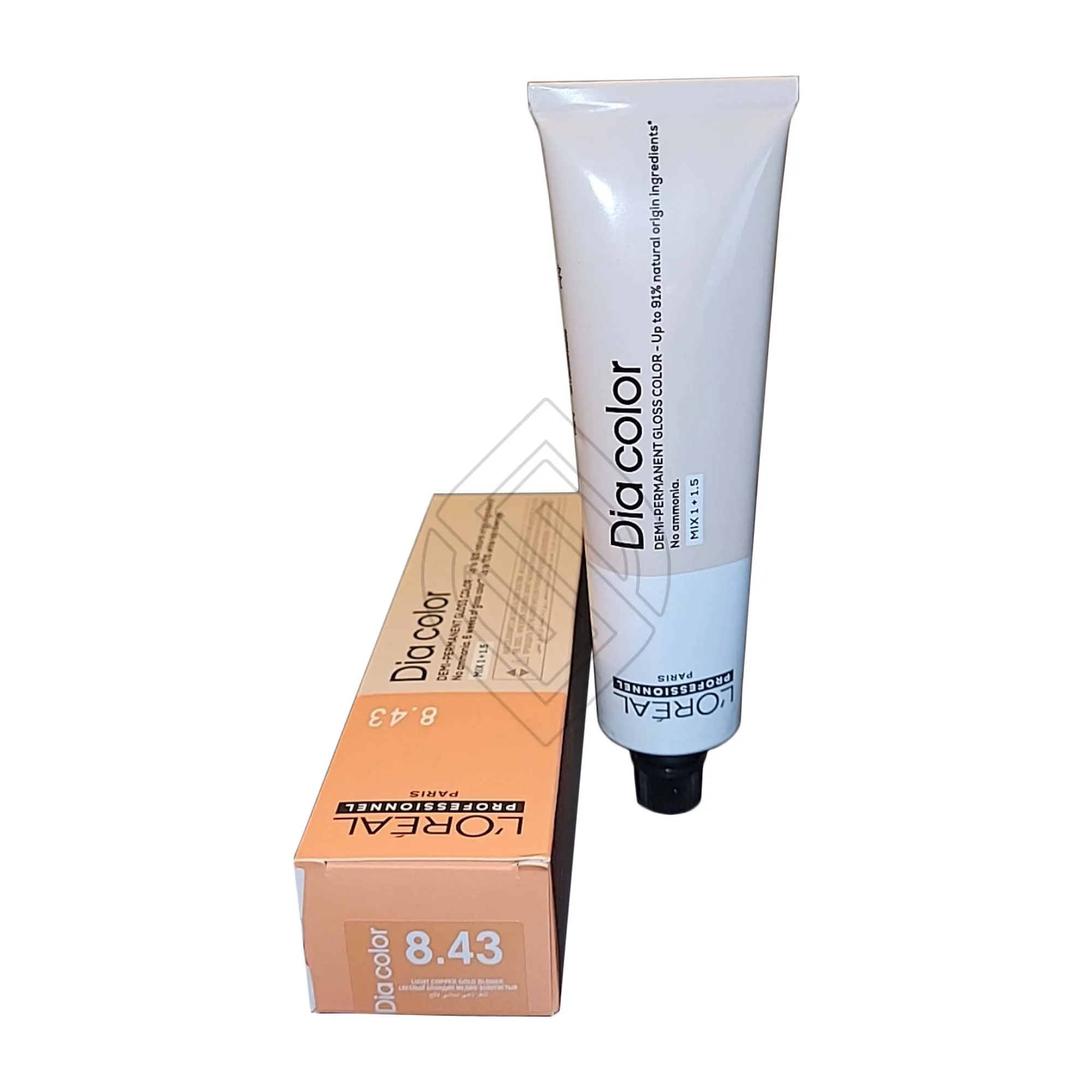 Loreal Professionnel Paris Dia Color #8.43 Light Copper Gold Blonde Demi-Permanent Gloss Hair Color Euro=8.43/8CG 2 Ounce 60 Milliliters | SellerSpree