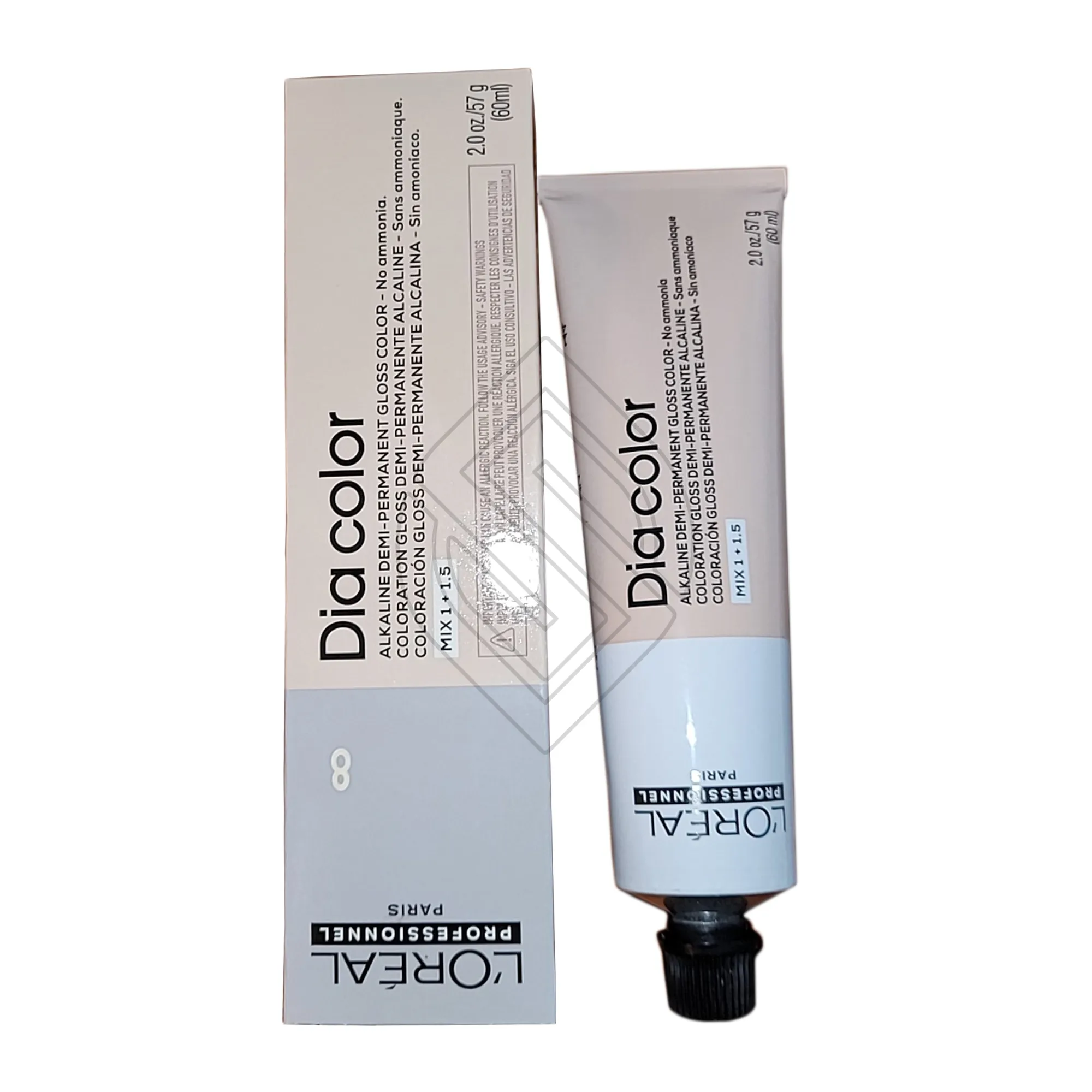 Loreal Professionnel Paris Dia Color 8/8N Blonde Alkaline Demi Permanent Gloss Color No Ammonia 1.7 Ounce 50 Milliliters | SellerSpree