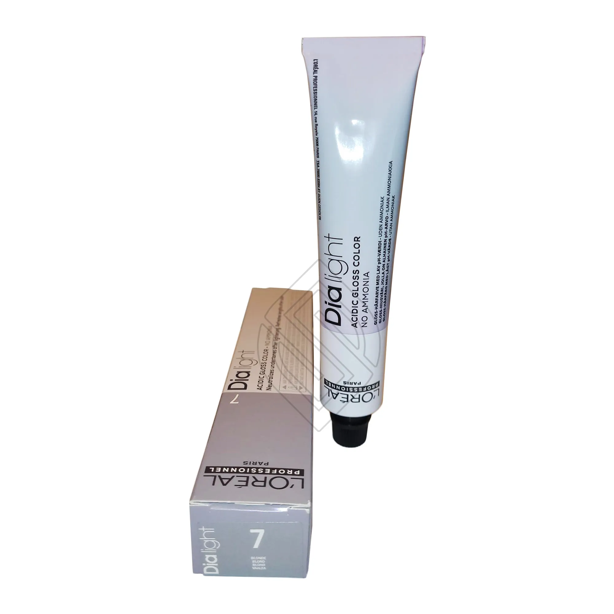 Loreal Professionnel Paris Dia Light #7 Blonde Natural Demi-Permanent Acidic Gloss Hair Color No Ammonia Euro=7/7N 1.7 Ounce 50 Milliliters | SellerSpree