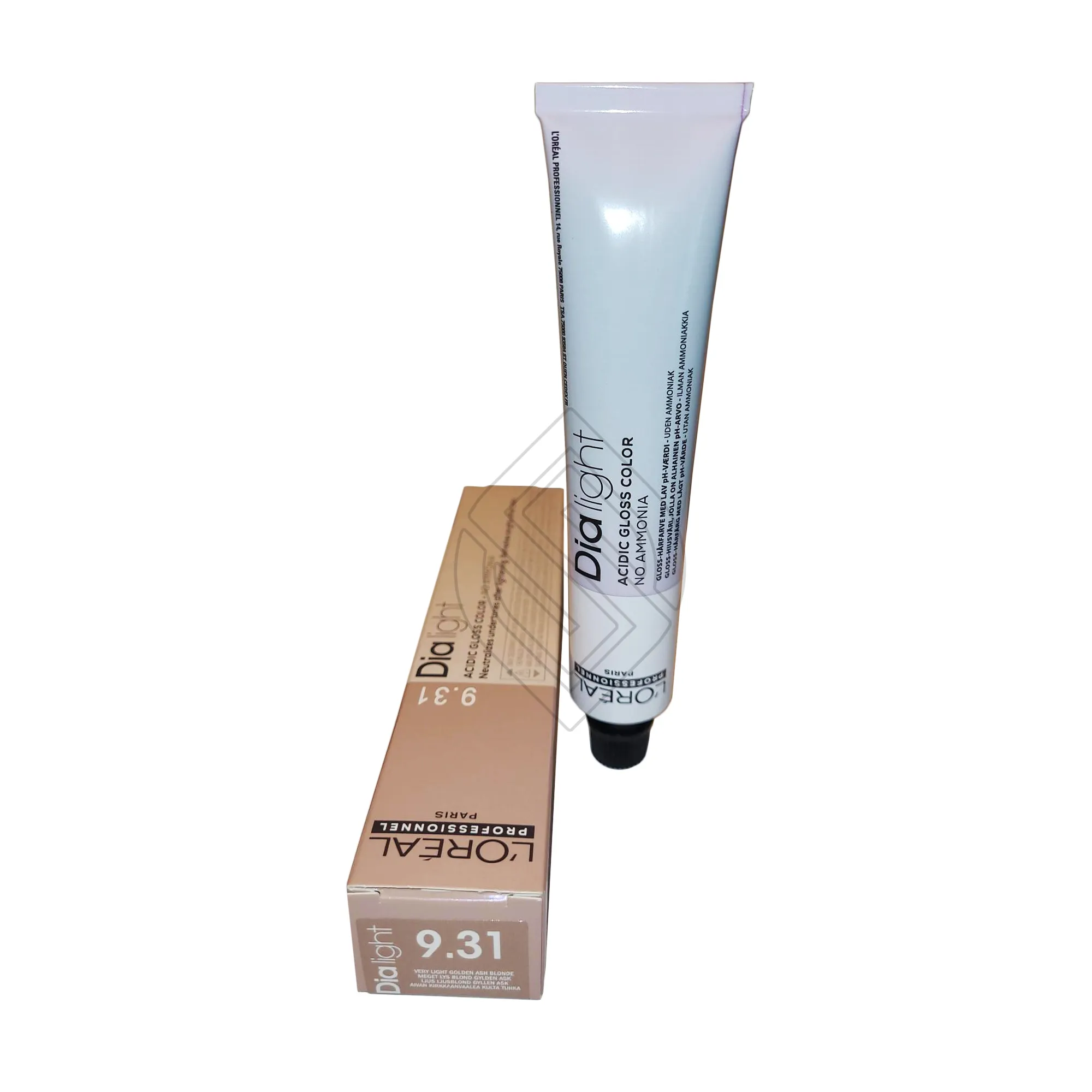 Loreal Professionnel Paris Dia Light #9.31 Very Light Gloden Ash Blonde Demi-Permanent Acidic Gloss Color No Ammonia Euro=9.31/9GB 1.7 Ounce 50 Milliliters | SellerSpree