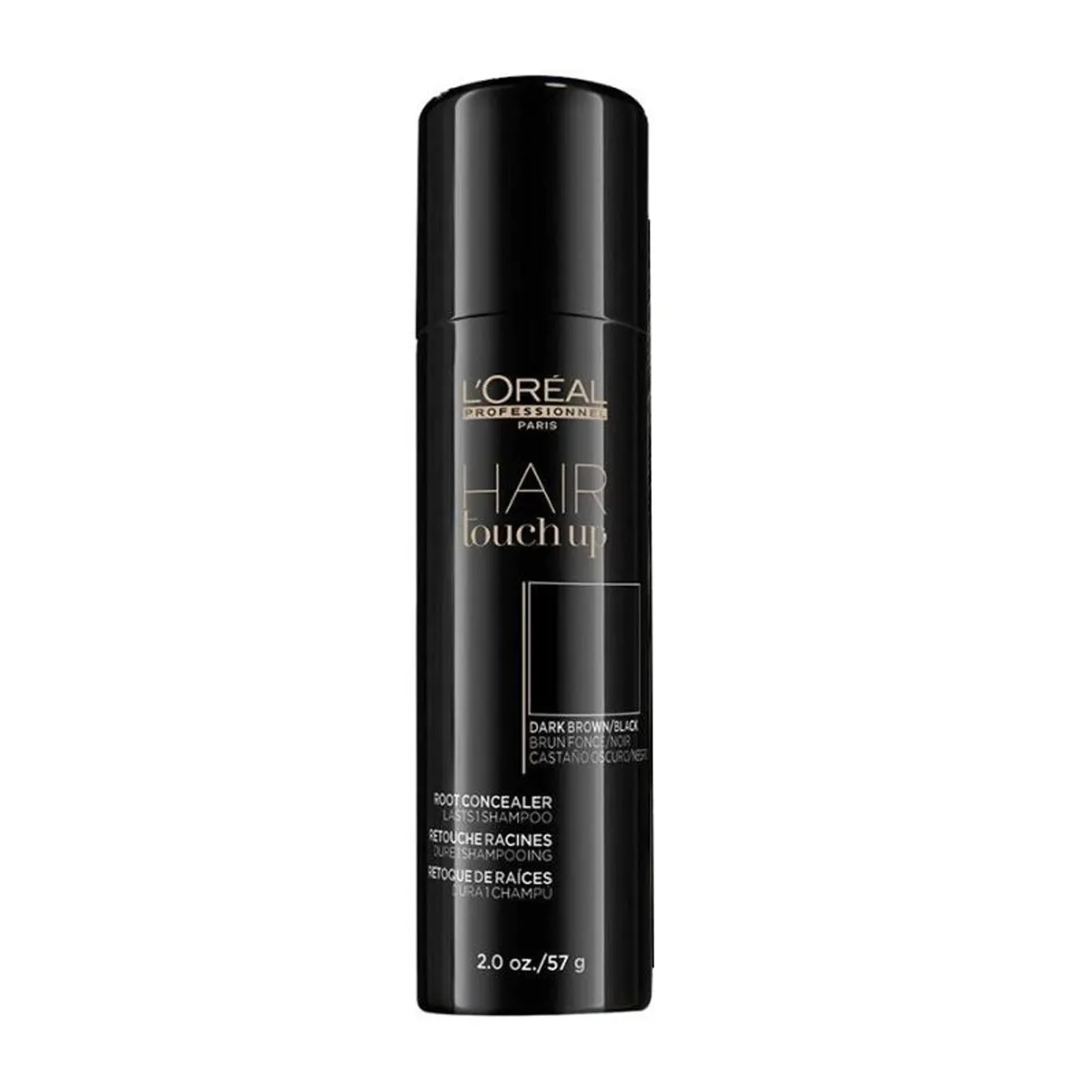 Loreal Professionnel Paris Hair Touch Up Dark Brown/Black Root Concealer Spray 2 Ounce 57 Gram | SellerSpree