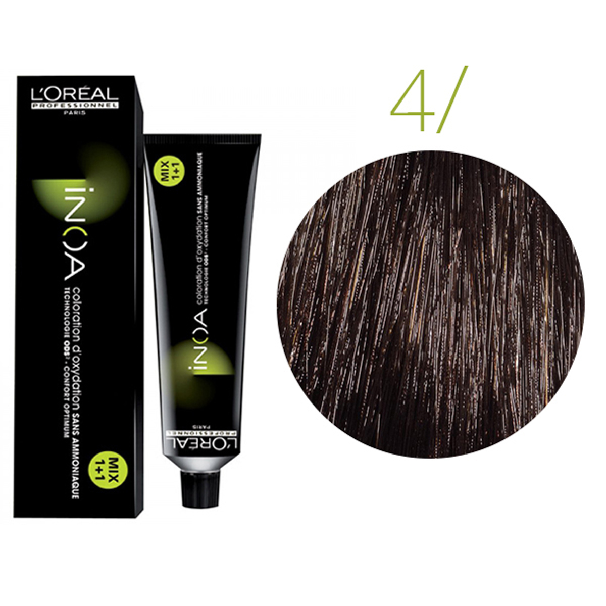 Loreal Professionnel Paris Inoa #4 Brown No Ammonia Permanent Hair Color Original-4/4n 2oz 60g | SellerSpree