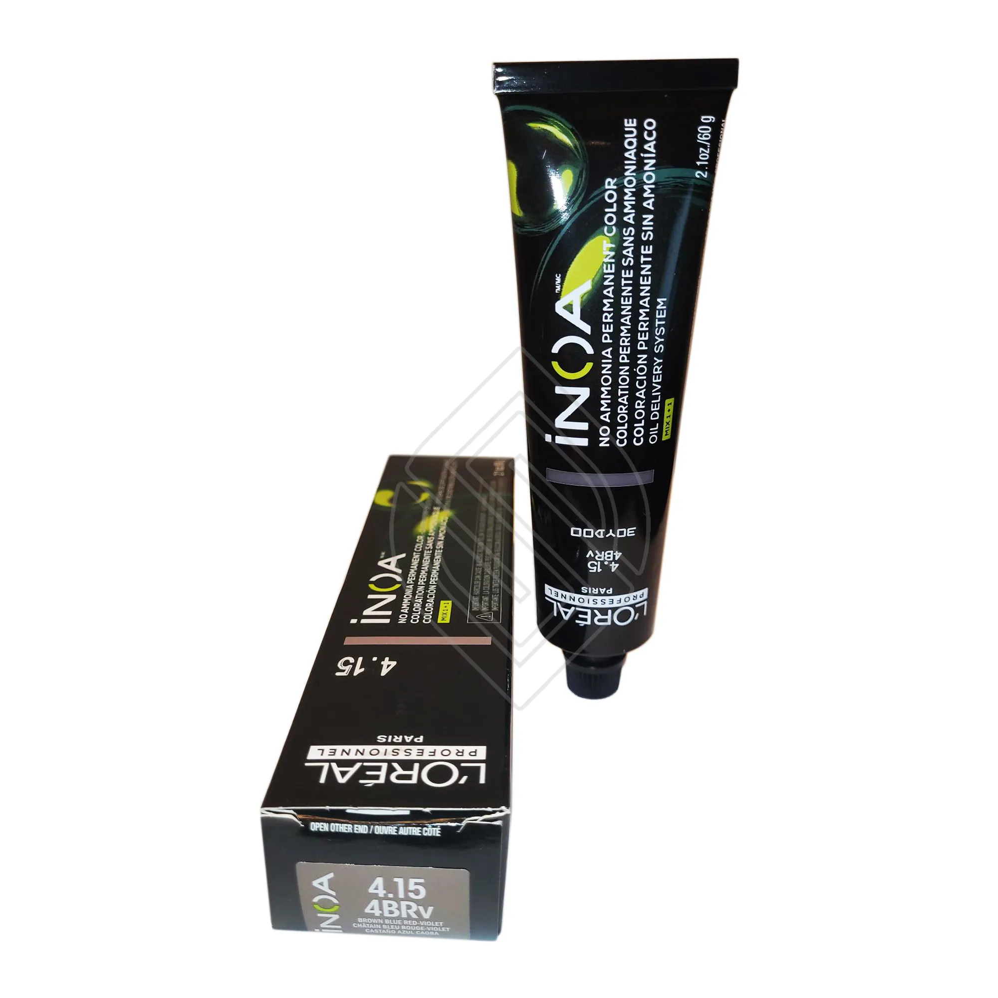 Loreal Professionnel Paris Inoa 4.15/4brv Ash Mahogany Brown Ods2 Ammonia-free Permanent Haircolor 2.1oz 60g | SellerSpree