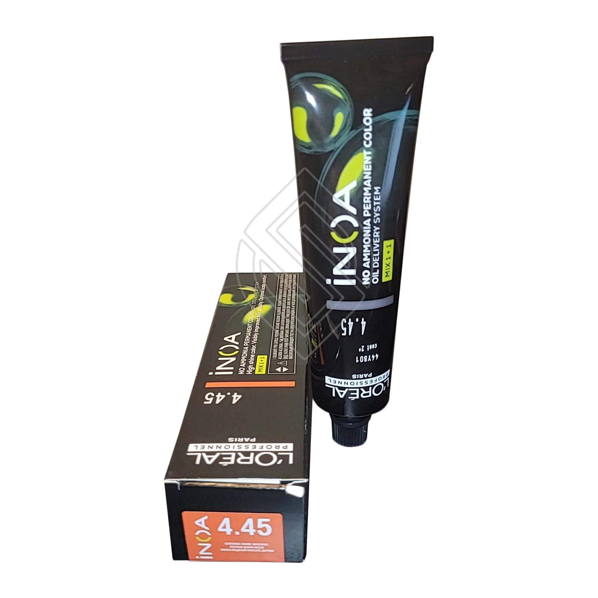 Loreal Professionnel Paris Inoa #4.45 Copper Mahogany Brown No Ammonia Permanent Hair Color Euro=4.45/4CRv 2 Ounce 60 Gram | SellerSpree