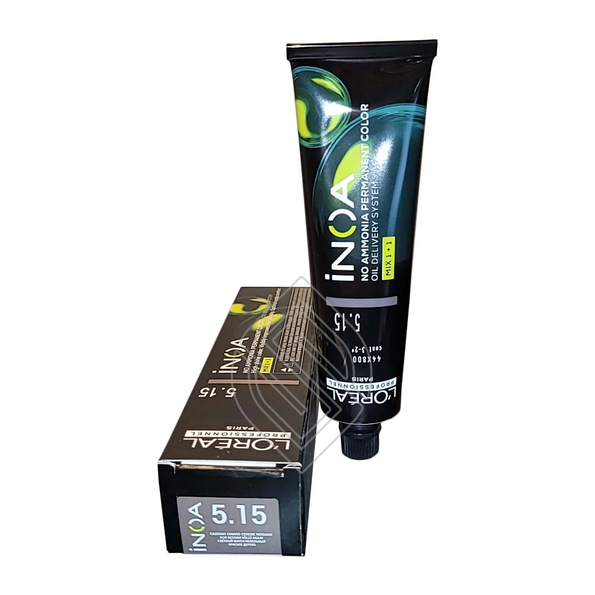 Loreal Professionnel Paris Inoa #5.15 Light Ash Mahogany Brown No Ammonia Permanent Hair Color Euro-5.15/5BRv 2 Ounce 60 Gram | SellerSpree