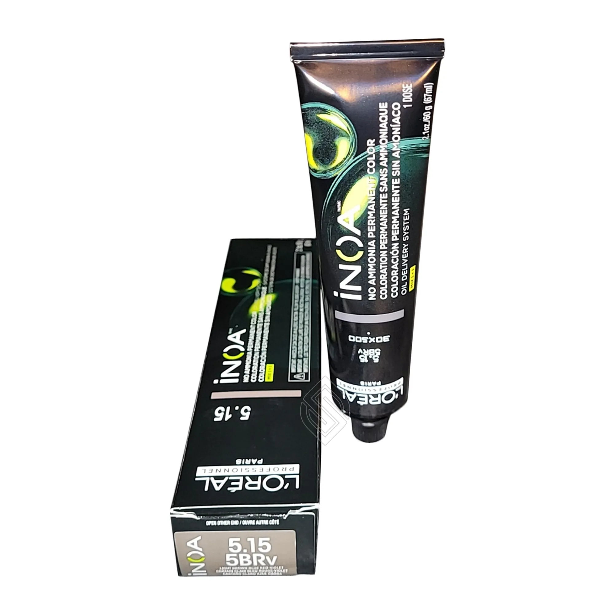 Loreal Professionnel Paris Inoa 5.15/5BRv Light Brown Ash Mahogany No Ammonia Permanent Hair Color 2.1 Ounce 60 Gram | SellerSpree