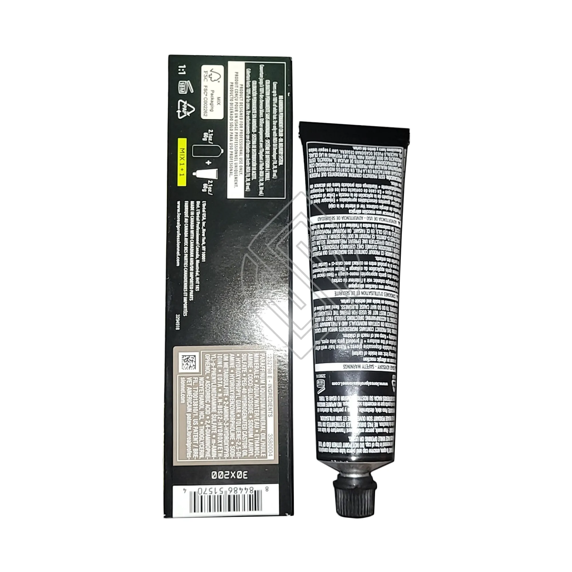 Loreal Professionnel Paris Inoa 5.25/5VRv Light Brown Violet Red-Violet No Ammonia Permanent Hair Color 2.1 Ounce 60 Gram | SellerSpree