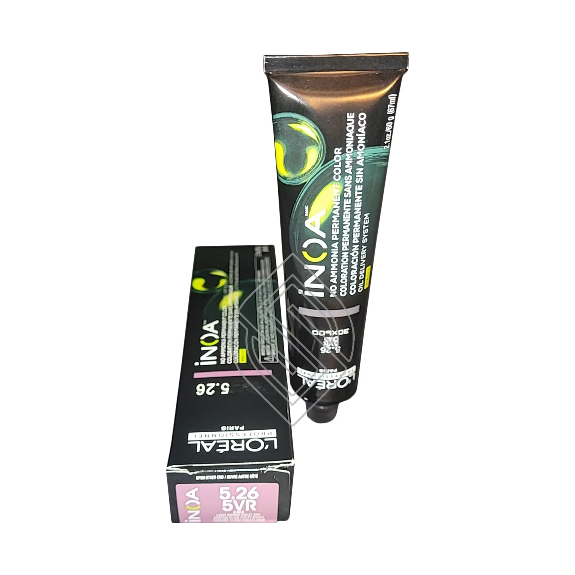 Loreal Professionnel Paris Inoa 5.26/5VR Light Brown Violet Red No Ammonia Permanent Hair Color DM5 2.1 Ounce 60 Gram | SellerSpree