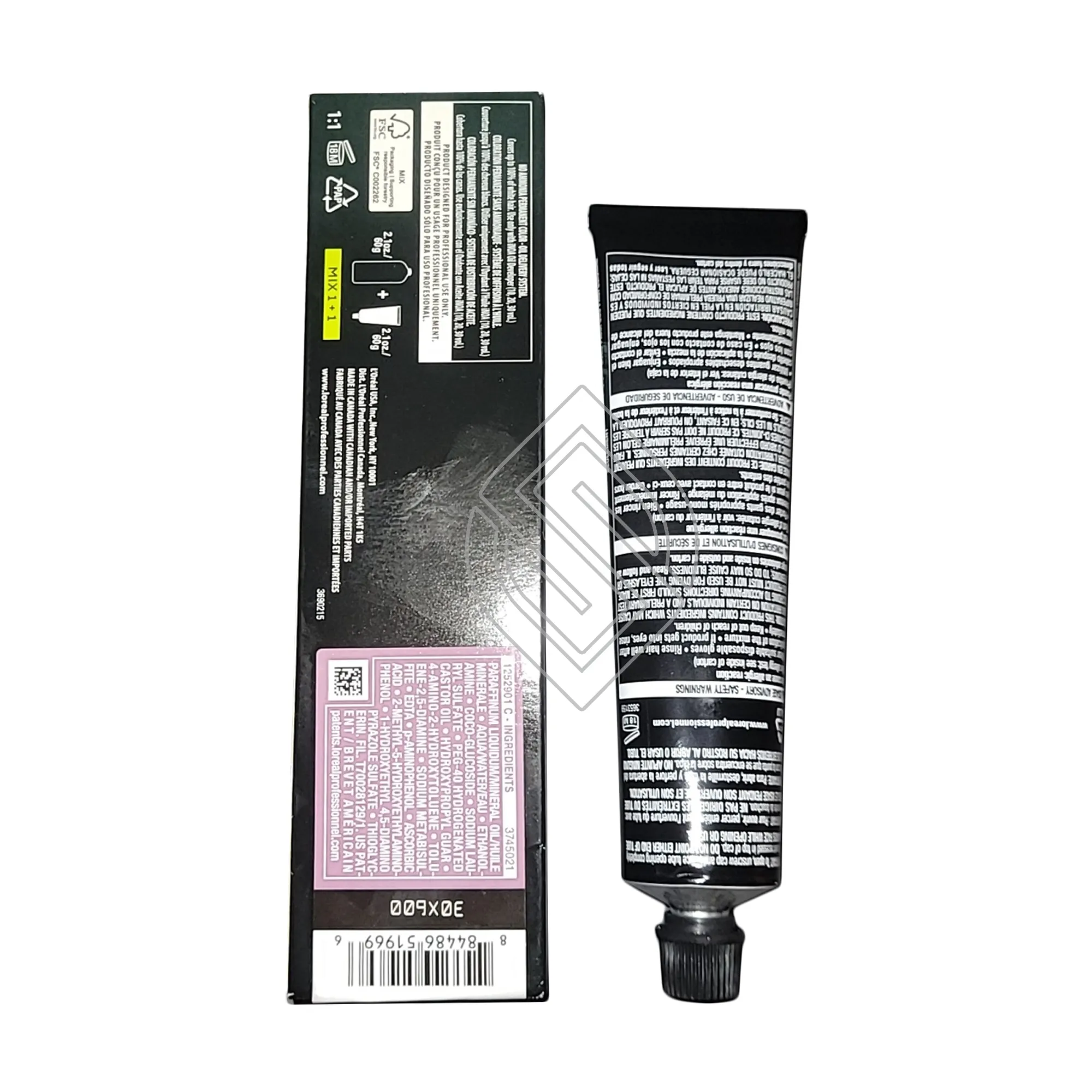 Loreal Professionnel Paris Inoa 5.26/5VR Light Brown Violet Red No Ammonia Permanent Hair Color DM5 2.1 Ounce 60 Gram | SellerSpree