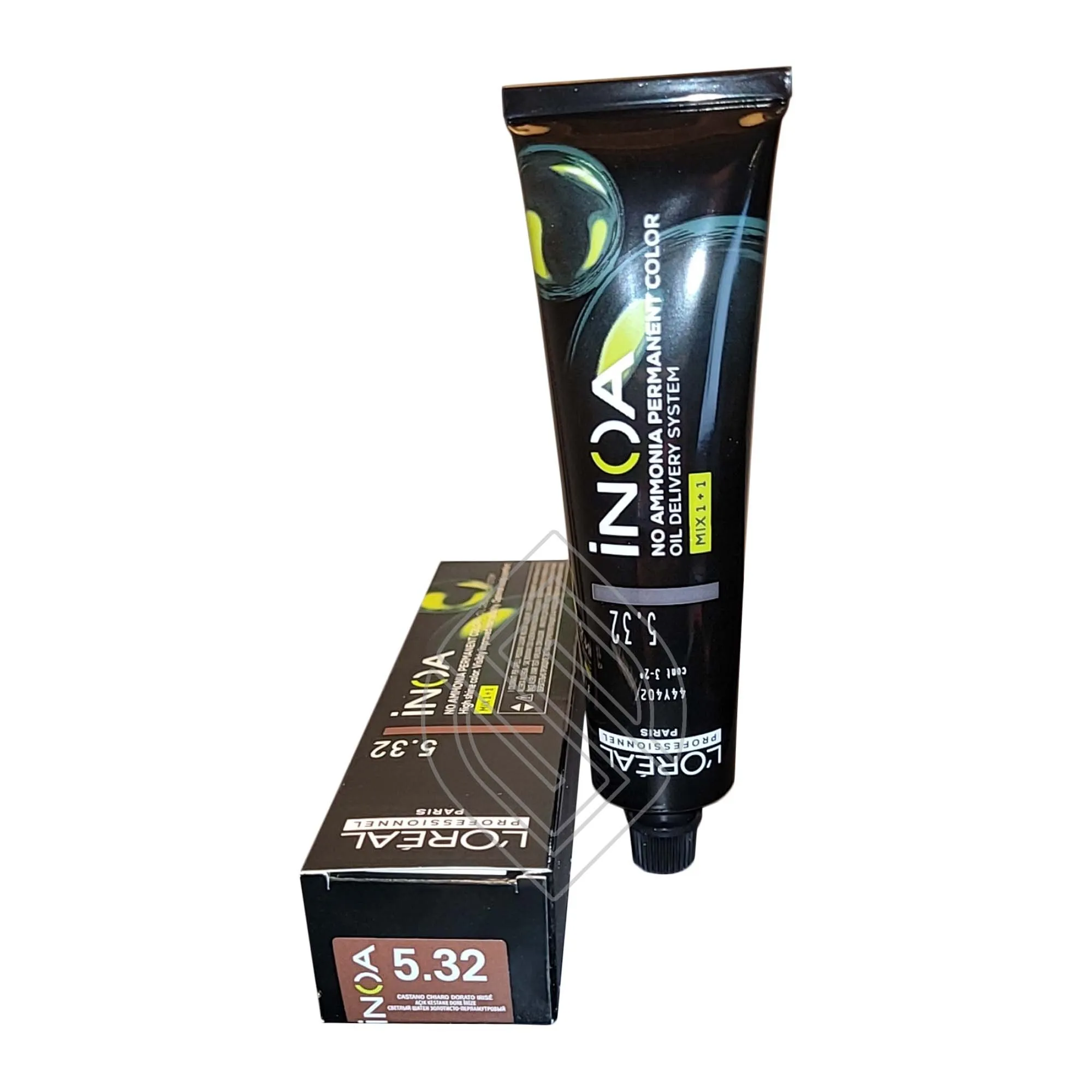 Loreal Professionnel Paris Inoa #5.32 Light Golden Iridescent Brown No Ammonia Permanent Hair Color Euro-5.32/5GV 2 Ounce 60 Gram | SellerSpree