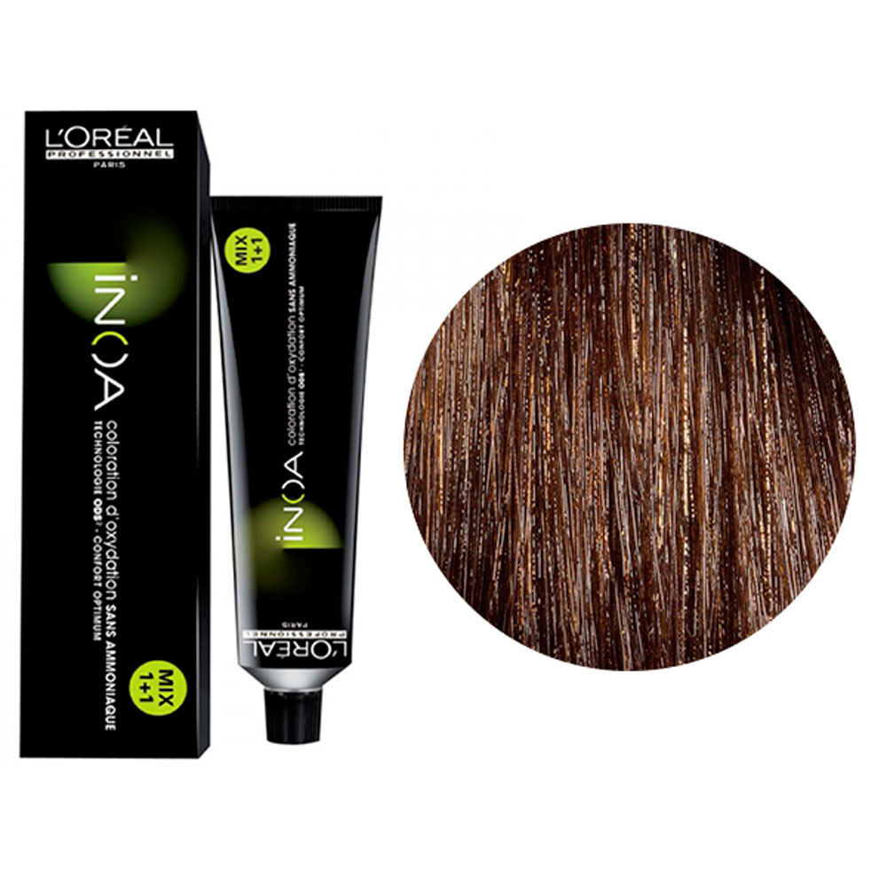 Loreal Professionnel Paris Inoa #5.35 Light Golden Mahogany Brown No Ammonia Permanent Hair Color Original-5.35/5grv 2oz 60g | SellerSpree