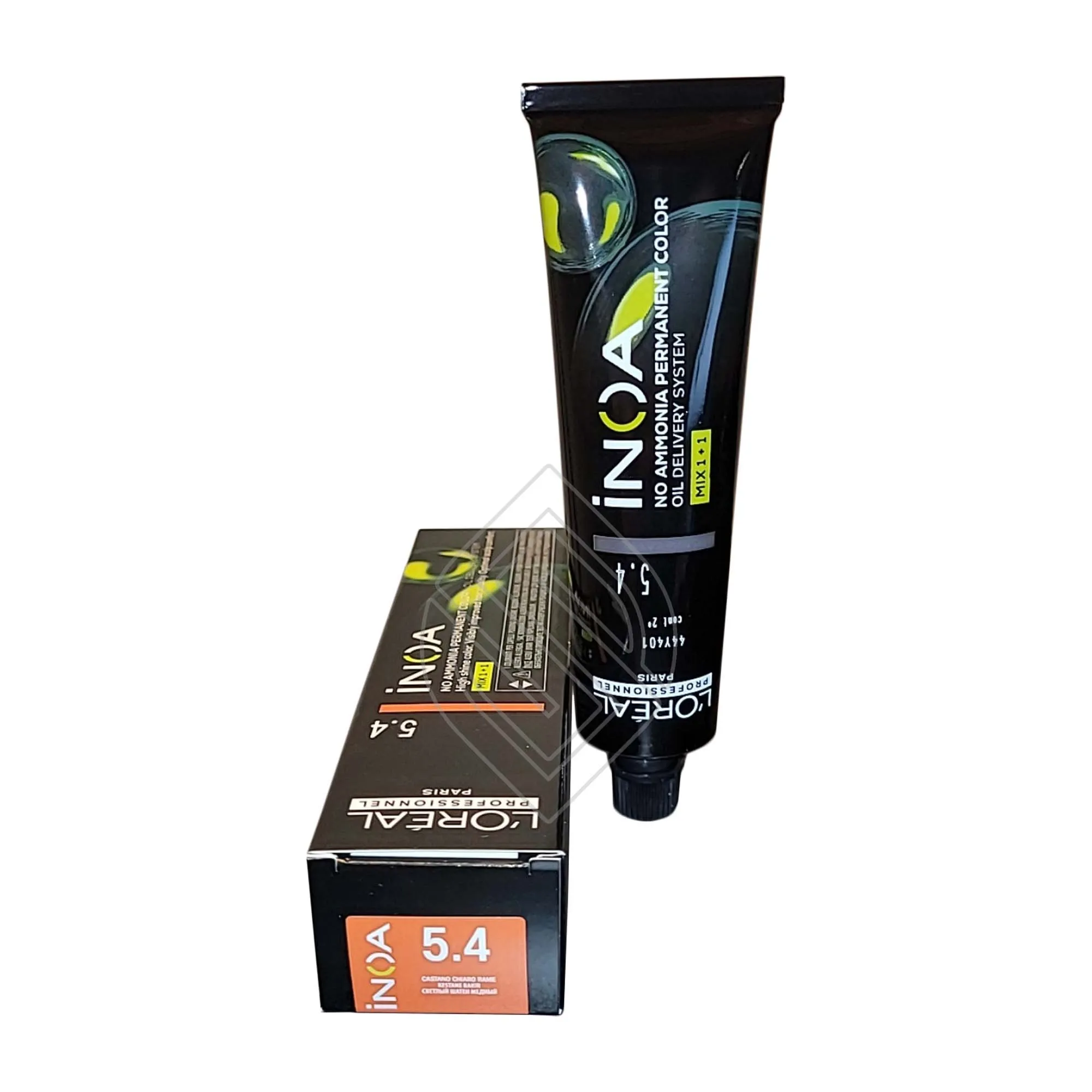 Loreal Professionnel Paris Inoa #5.4 Light Copper Brown No Ammonia Permanent Hair Color Euro-5.4/5C 2 Ounce 60 Gram | SellerSpree