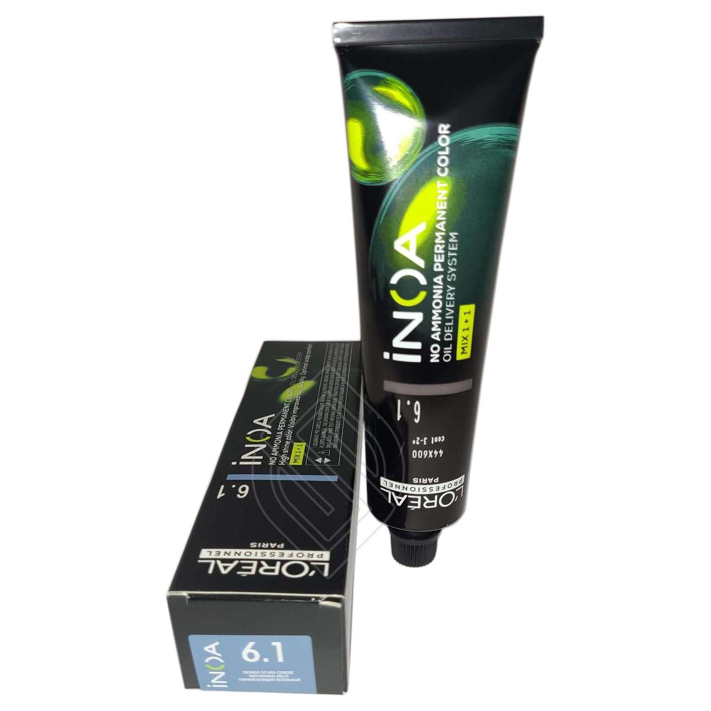 Loreal Professionnel Paris Inoa #6.1 Dark Ash Blonde No Ammonia Permanent Hair Color Original-6.1/6B 2 Ounce 60 Gram | SellerSpree