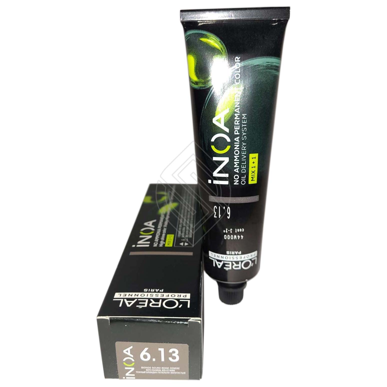 Loreal Professionnel Paris Inoa #6.13 Dark Ash Golden Blonde No Ammonia Permanent Hair Color Original-6.13/6BG 2 Ounce 60 Gram | SellerSpree