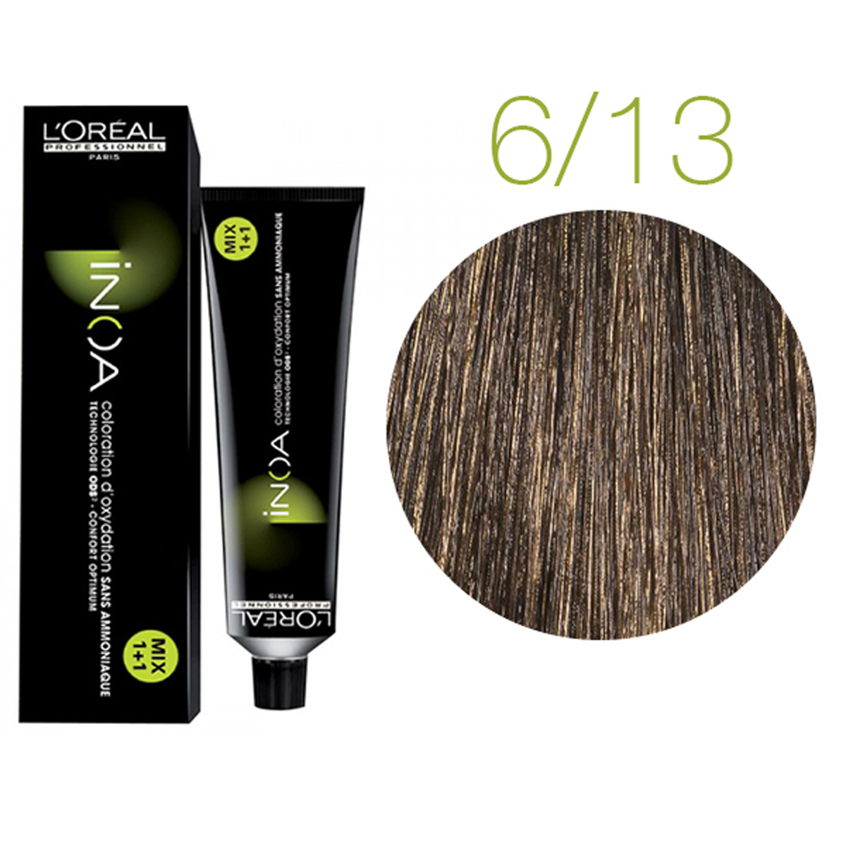 Loreal Professionnel Paris Inoa #6.13 Dark Ash Golden Blonde No Ammonia Permanent Hair Color Original-6.13/6bg 2oz 60g | SellerSpree