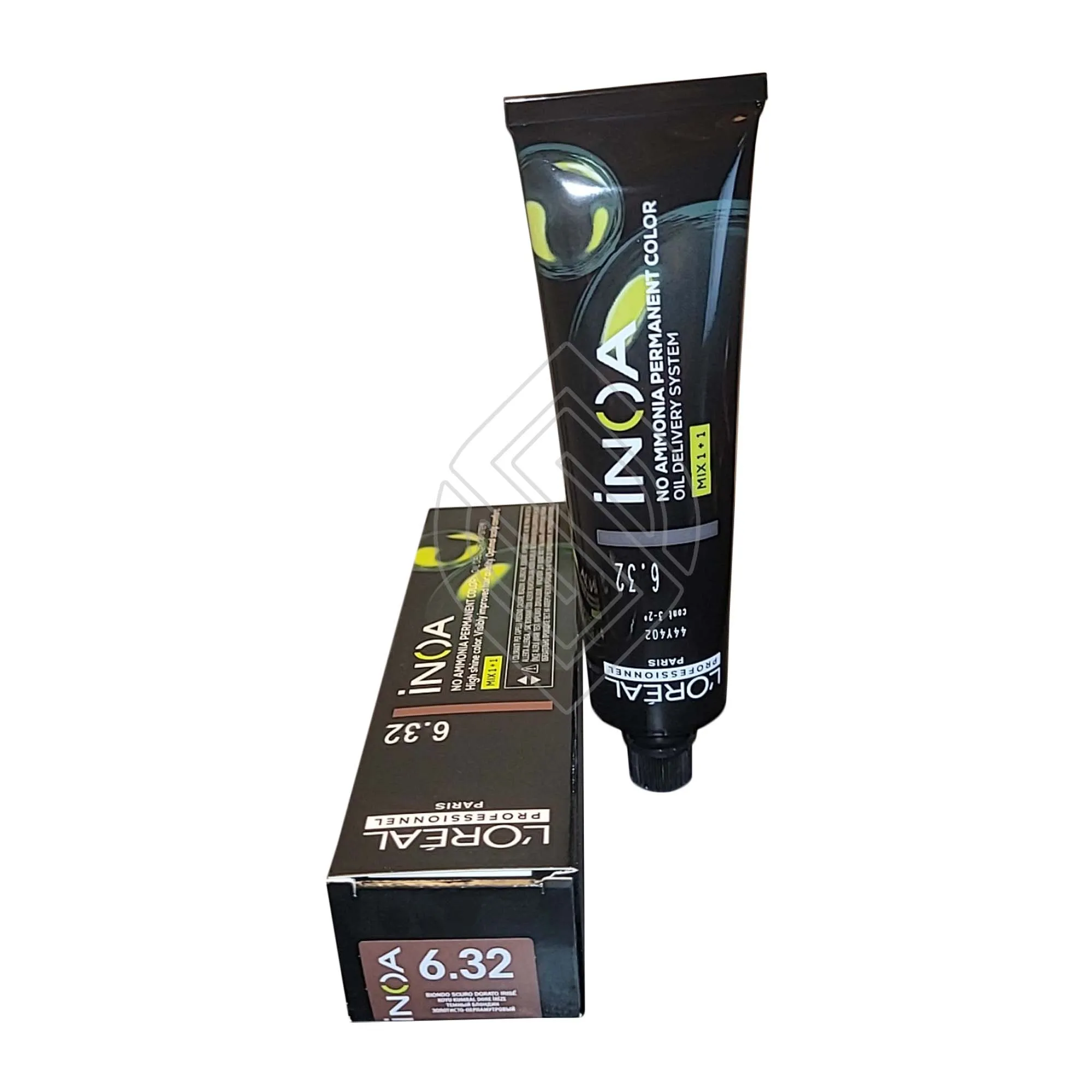 Loreal Professionnel Paris Inoa #6.32 Dark Golden Iridiscent Blonde No Ammonia Permanent Hair Color Euro=6.32/6GV 2 Ounce 60 Gram | SellerSpree
