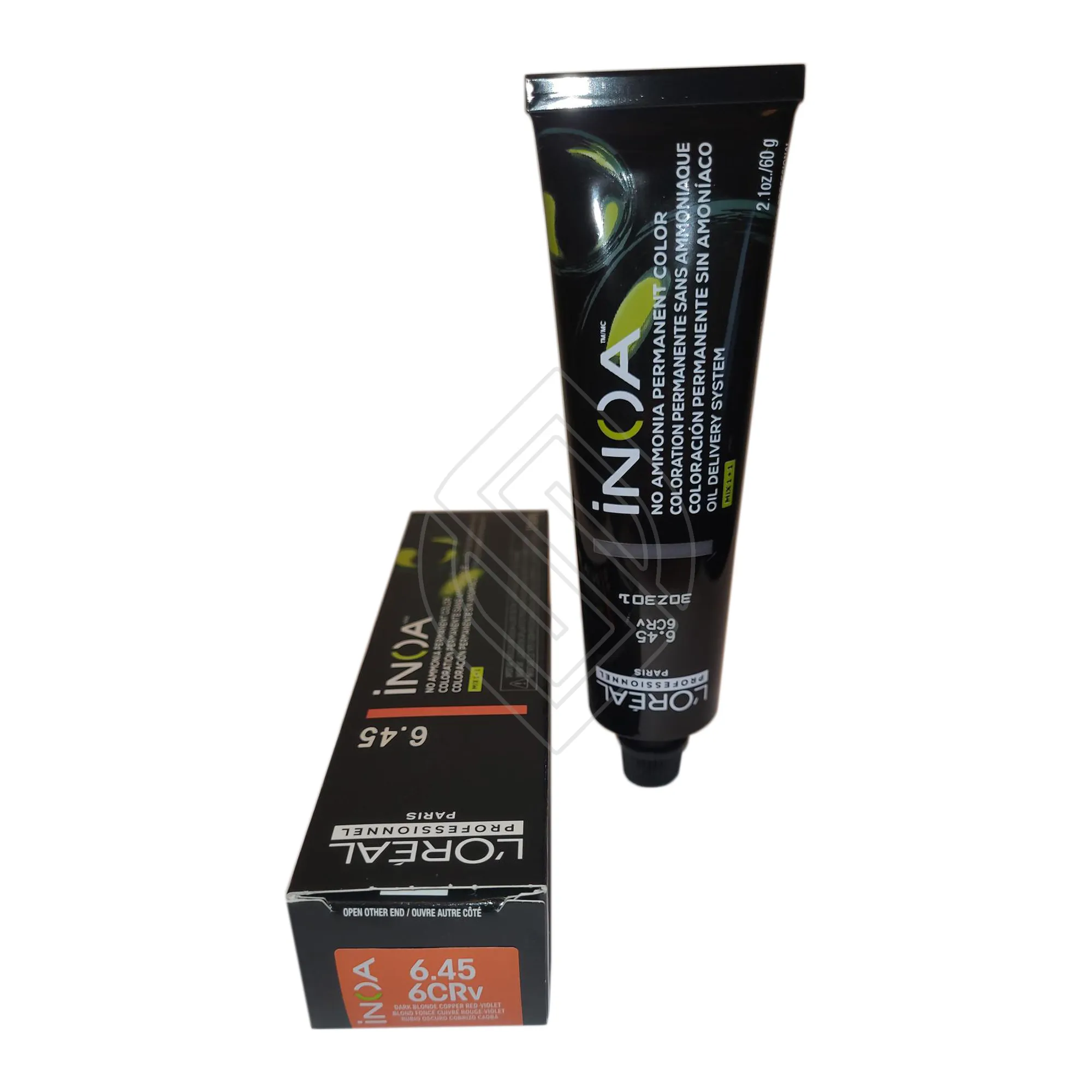 Loreal Professionnel Paris Inoa 6.45/6crv Dark Blonde Copper Red Violet No Ammonia Permanent Hair Color 2.1oz 60g | SellerSpree