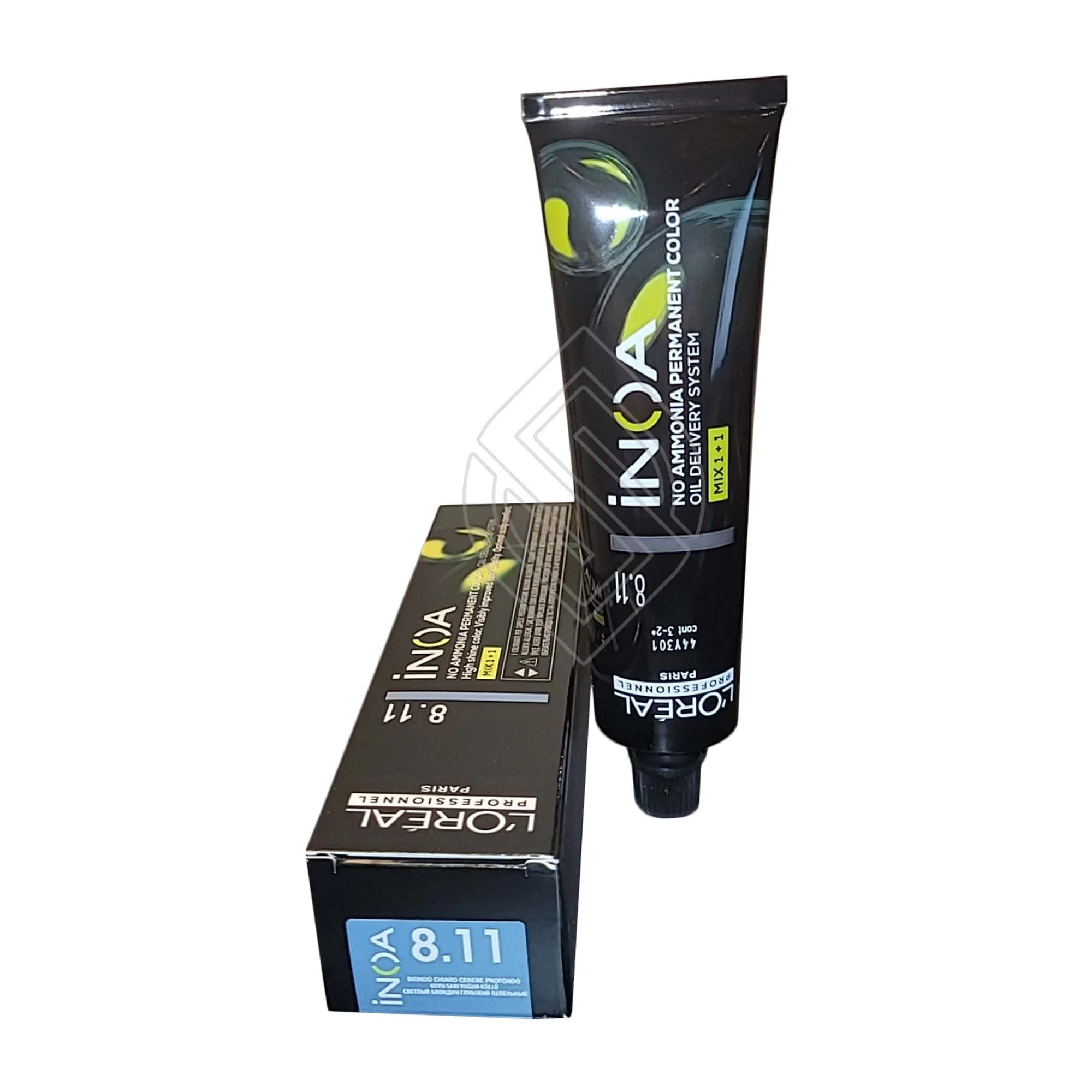 Loreal Professionnel Paris Inoa #8.11 Light Extra Ash Blonde No Ammonia Permanent Hair Color Euro=8.11/8BB 2 Ounce 60 Gram | SellerSpree
