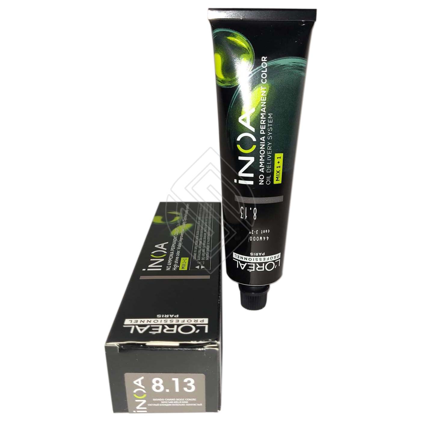 Loreal Professionnel Paris Inoa #8.13 Light Ash Golden Blonde No Ammonia Permanent Hair Color Original-8.13/8BG 2 Ounce 60 Gram | SellerSpree