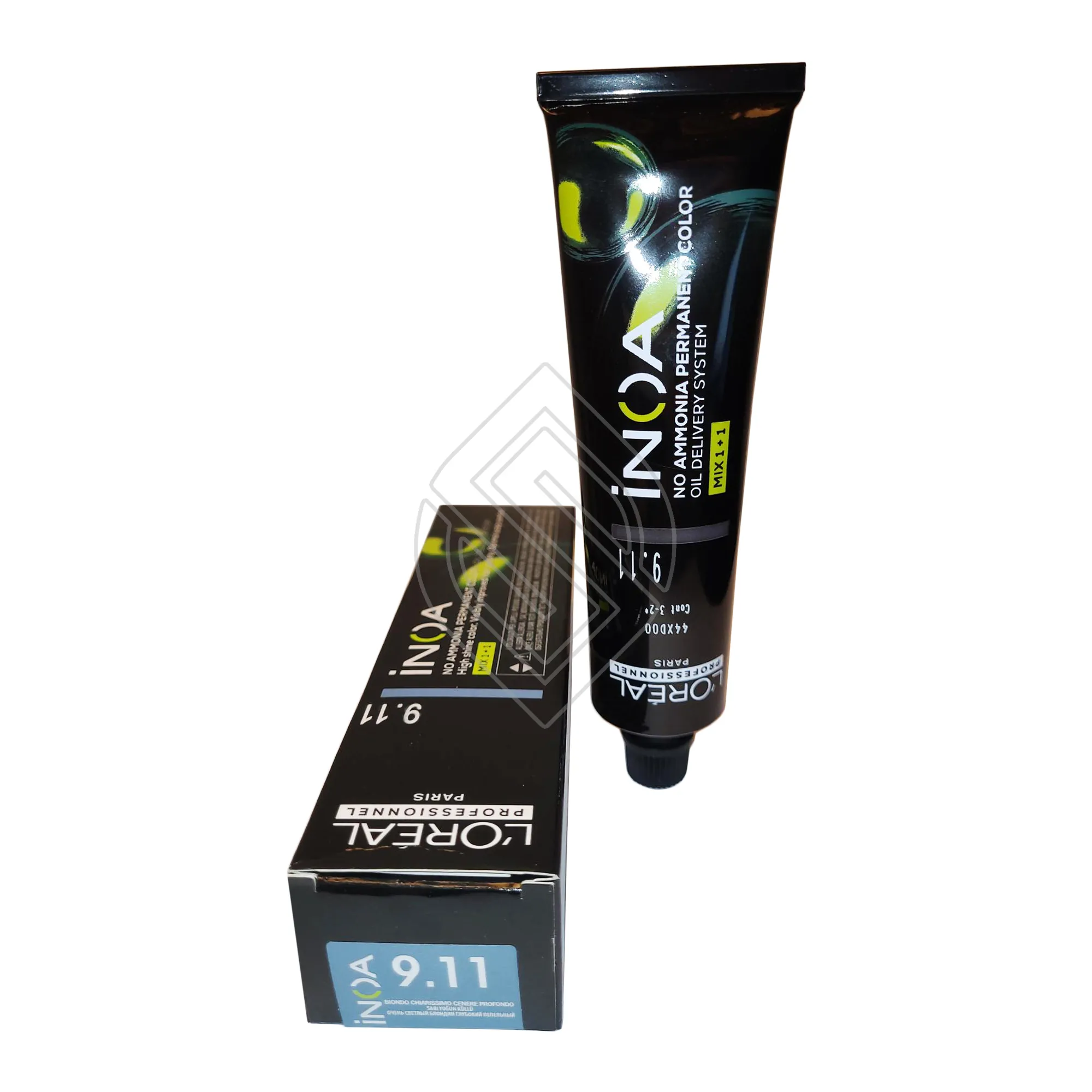 Loreal Professionnel Paris Inoa #9.11 Very Light Extra Ash Blonde No Ammonia Permanent Hair Color Euro=9.11/9BB 2 Ounce 60 Gram | SellerSpree