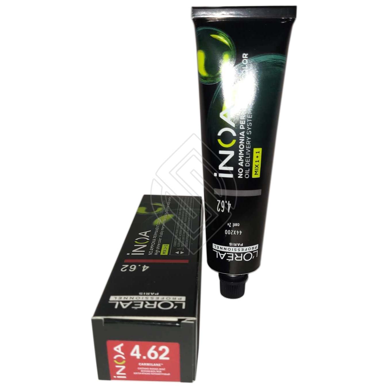 Loreal Professionnel Paris Inoa Carmilane #4.62 Red Violet Brown No Ammonia Permanent Hair Color 2.1 Ounce 60 Gram | SellerSpree