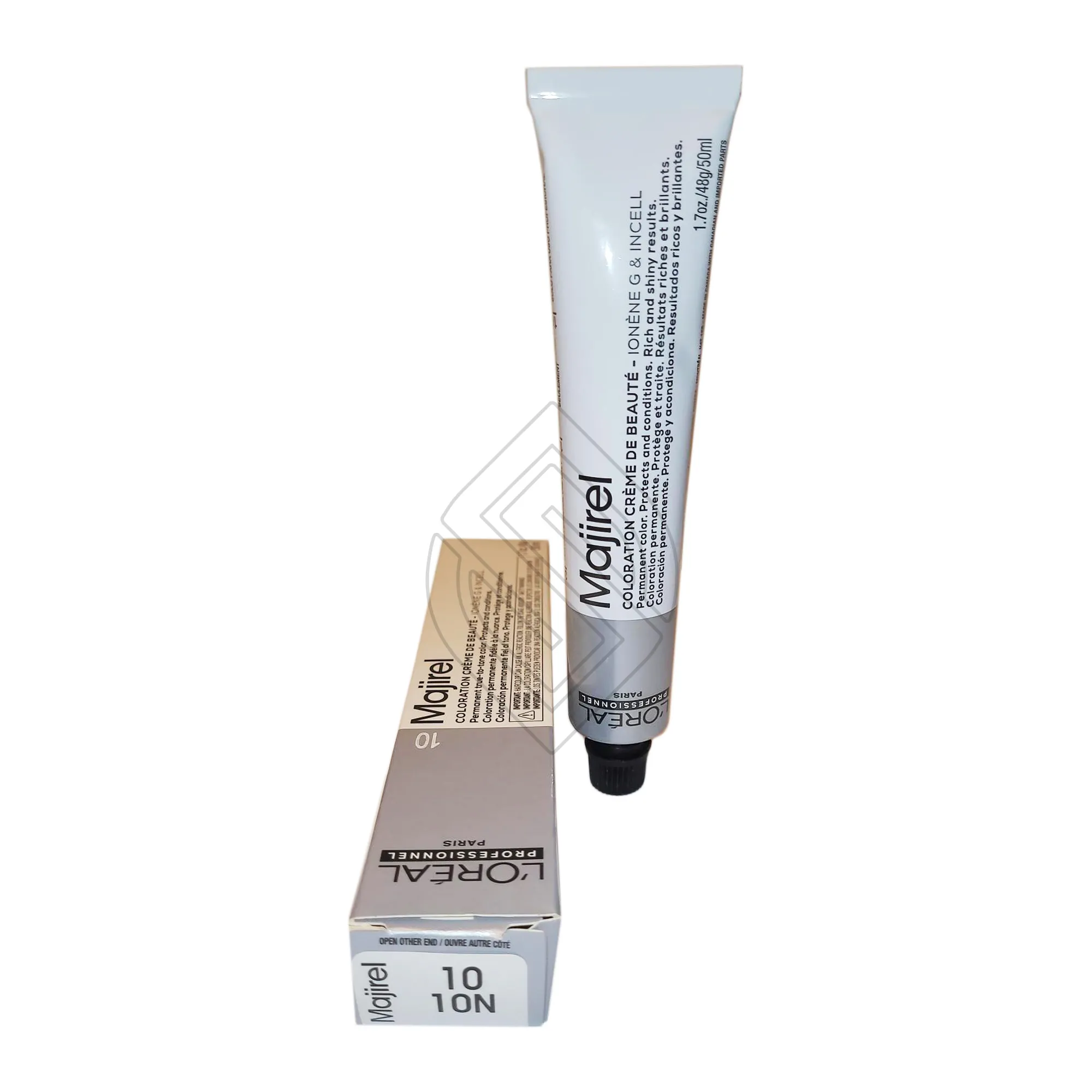 Loreal Professionnel Paris Majirel 10/10n Lightest Natural Blonde Permanent Ionene G Incell Hair Color 1.7oz 50ml | SellerSpree