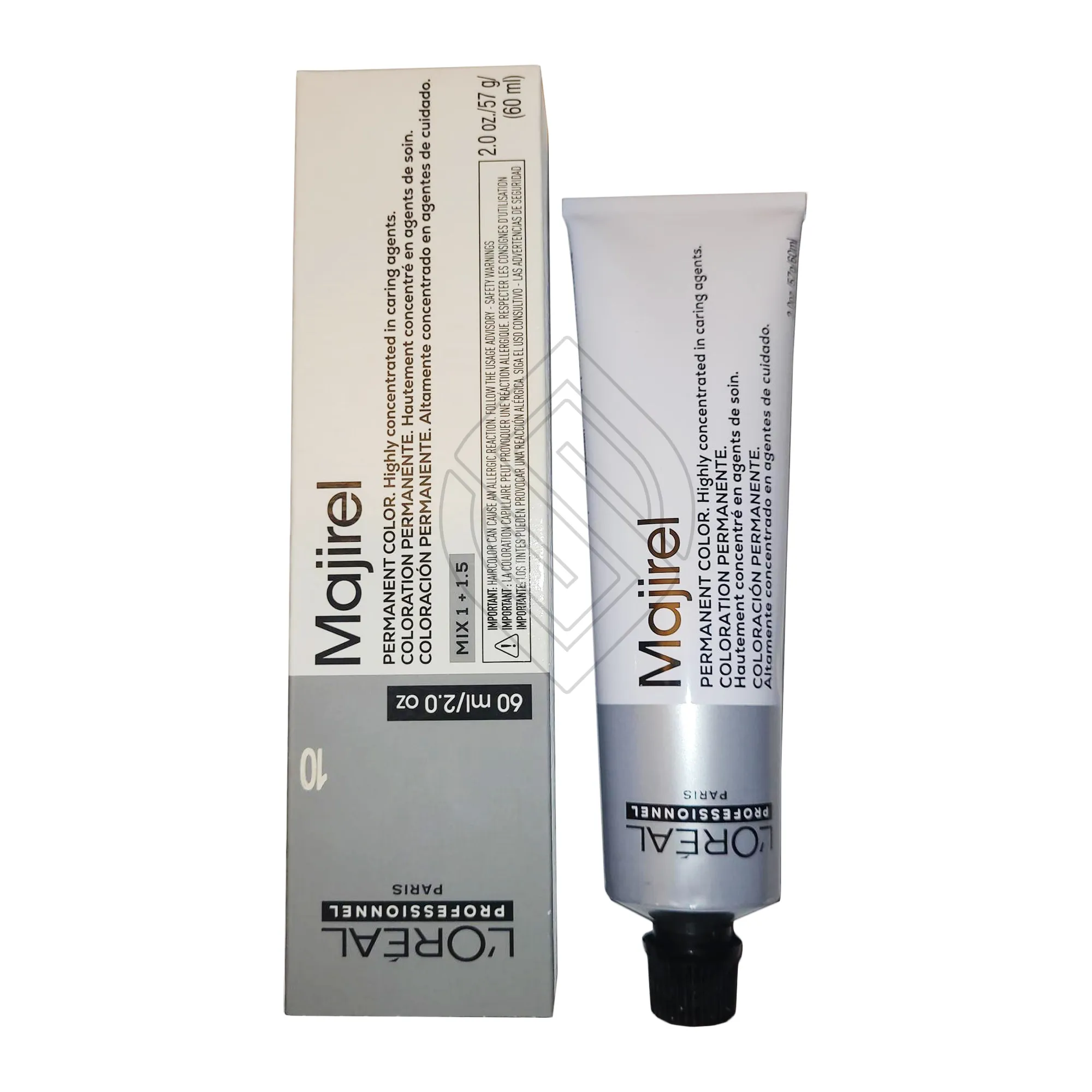 Loreal Professionnel Paris Majirel 10/10N Pale Blonde Permanent Hair Color 2 Ounce 60 Milliliters | SellerSpree
