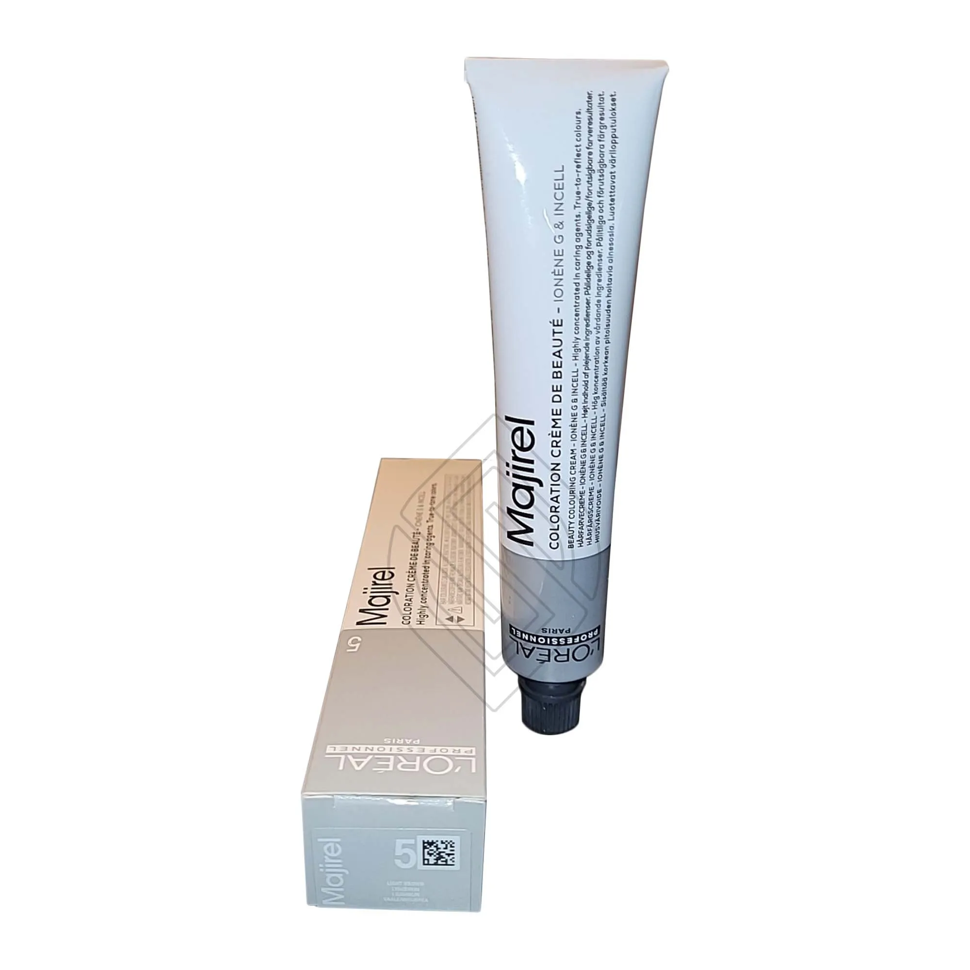 Loreal Professionnel Paris Majirel #5 Light Brown Natural Ionene G Incell Permanent Hair Color Euro=5/5N 1.7 Ounce 50 Milliliters | SellerSpree