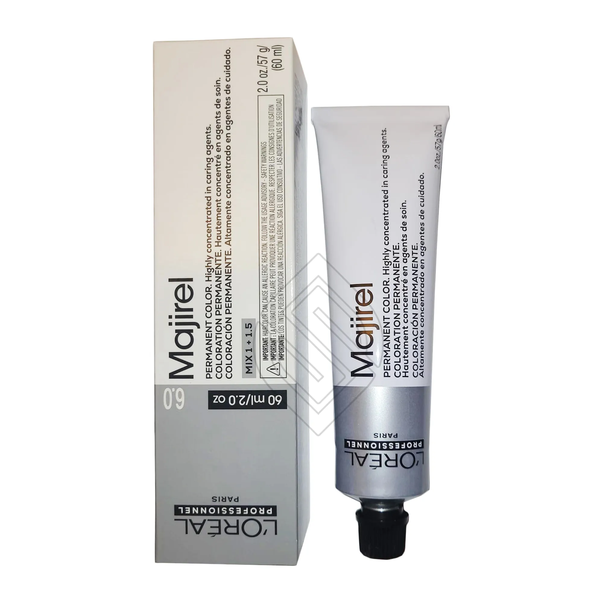 Loreal Professionnel Paris Majirel 6.0/6NN Deep Dark Blonde Natural Permanent Hair Color 2 Ounce 60 Milliliters | SellerSpree