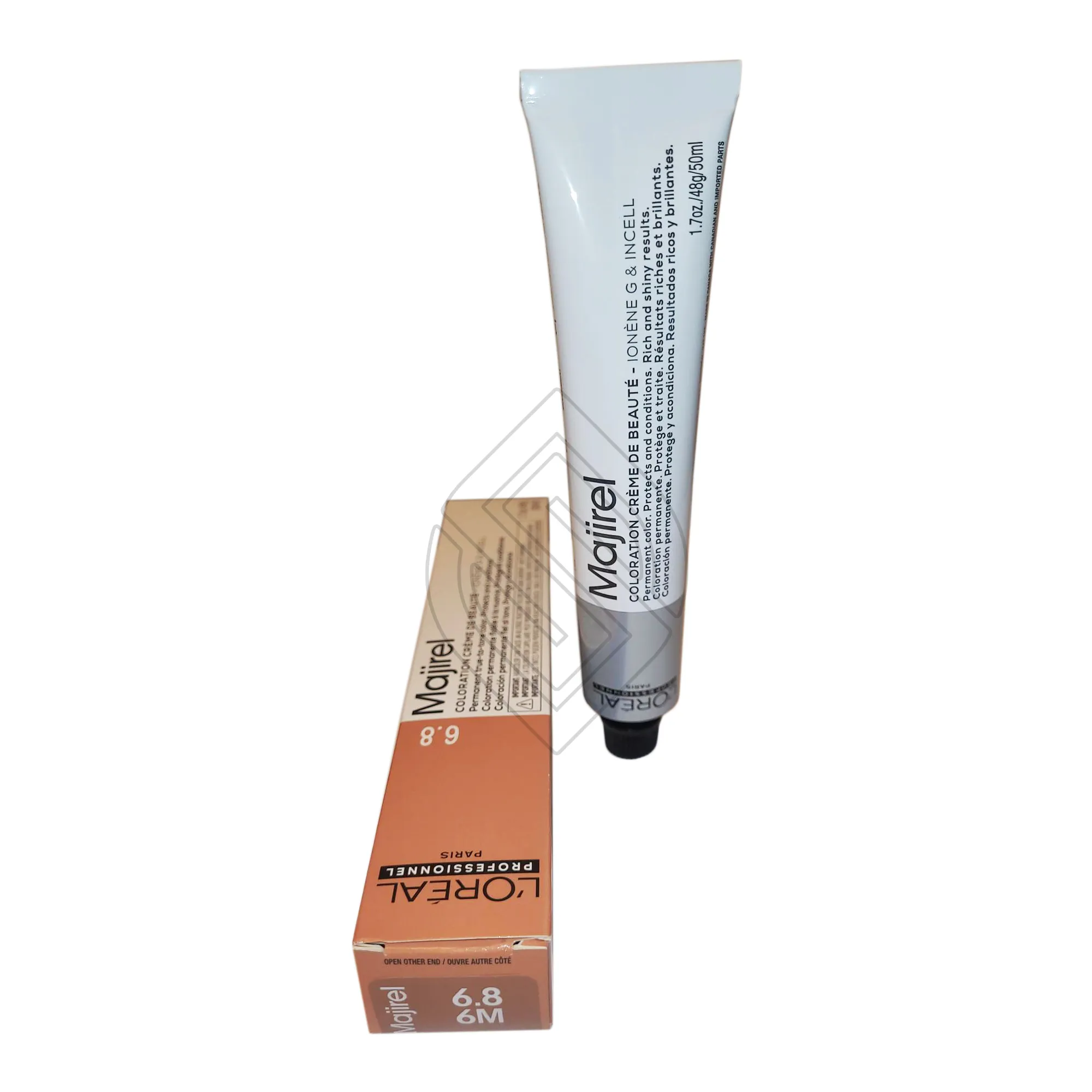 Loreal Professionnel Paris Majirel 6.8/6m Dark Mocha Blonde Ionene G Incell Permanent Hair Color 1.7oz 50ml | SellerSpree