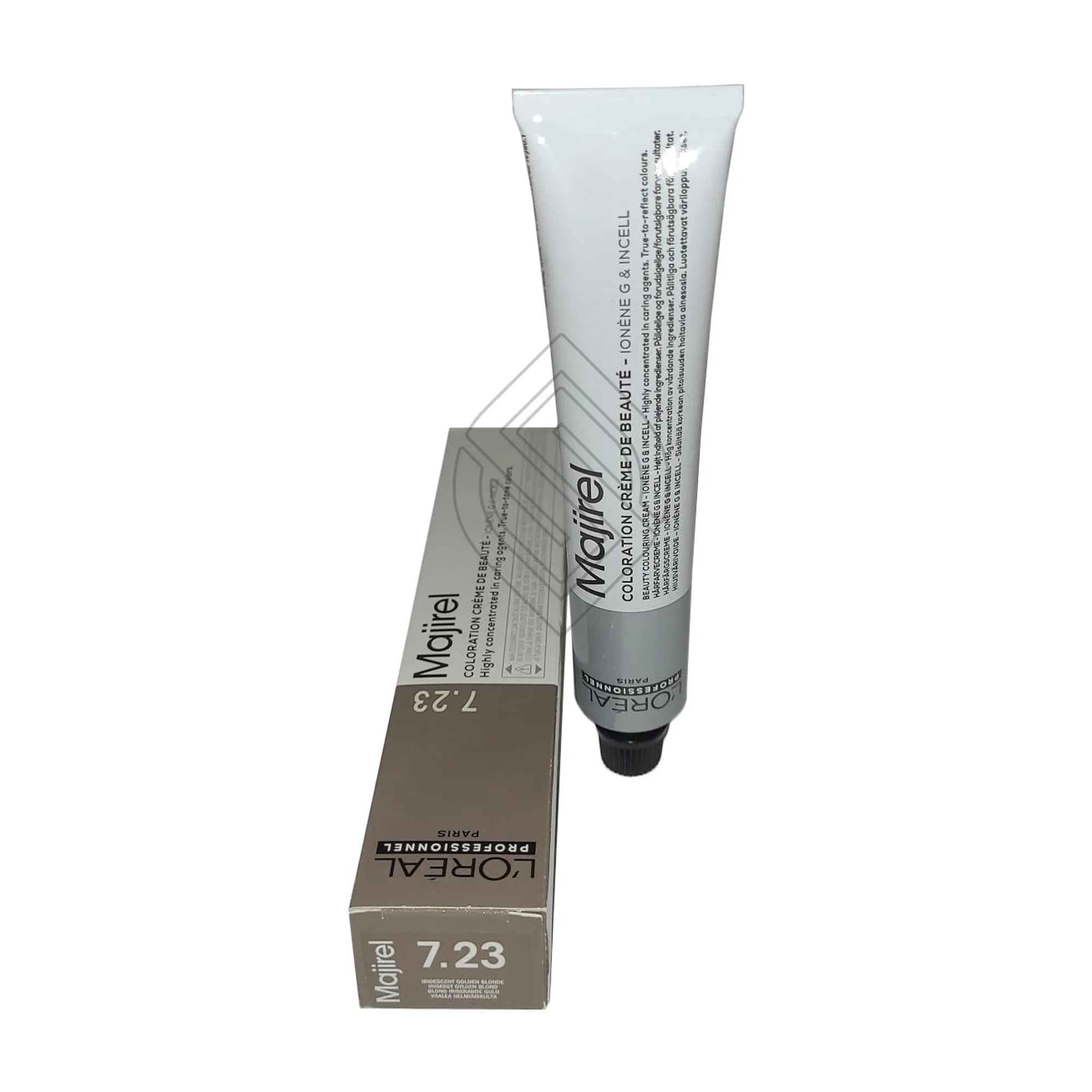 Loreal Professionnel Paris Majirel #7.23 Ash Blonde Extra Ionene G Incell Permanent Hair Color Originally-7.23/7VG 1.7 Ounce 50 Milliliters | SellerSpree