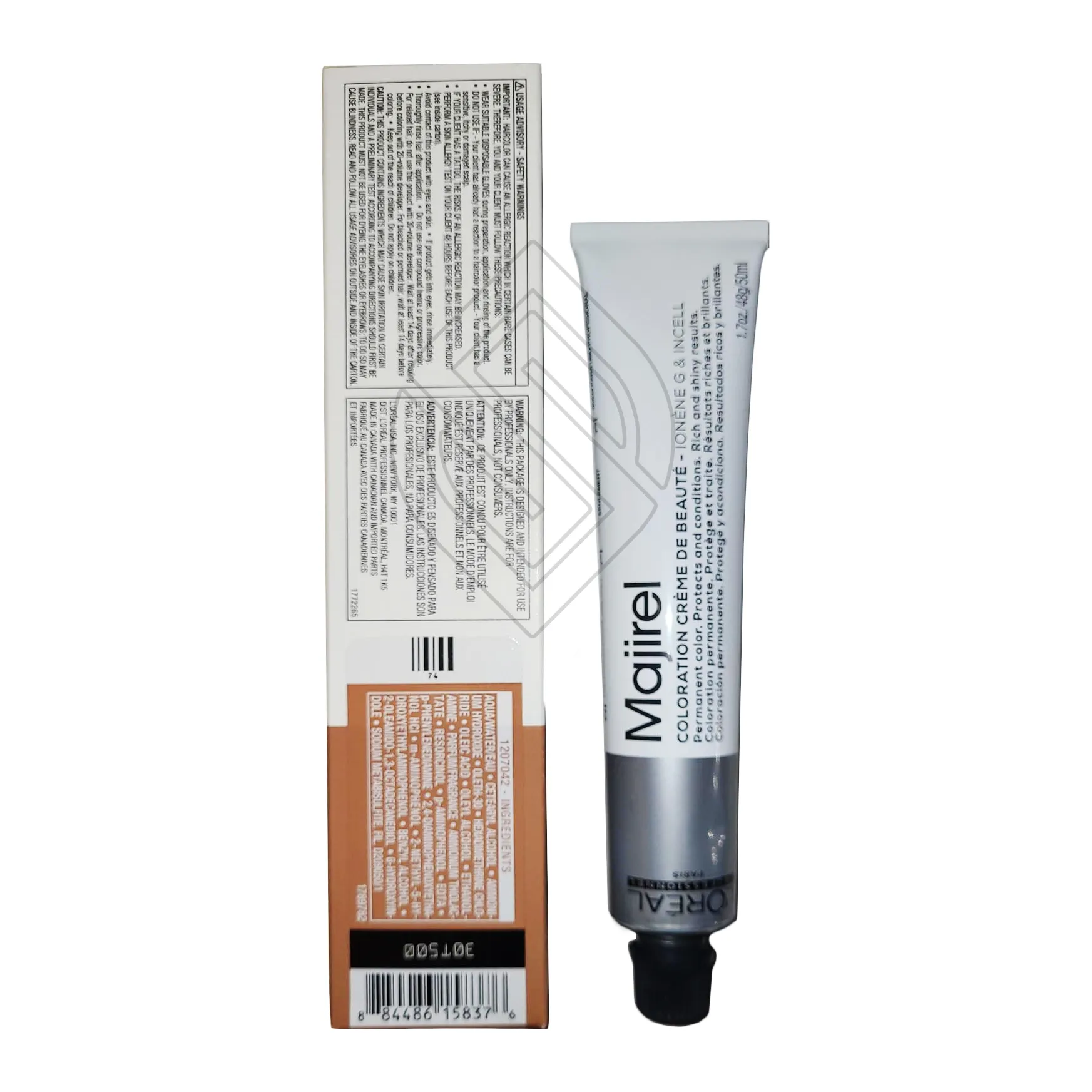 Loreal Professionnel Paris Majirel 7.8/7M Mocha Blonde Ionene G Incell Permanent Hair Color 1.7 Ounce 50 Milliliters | SellerSpree