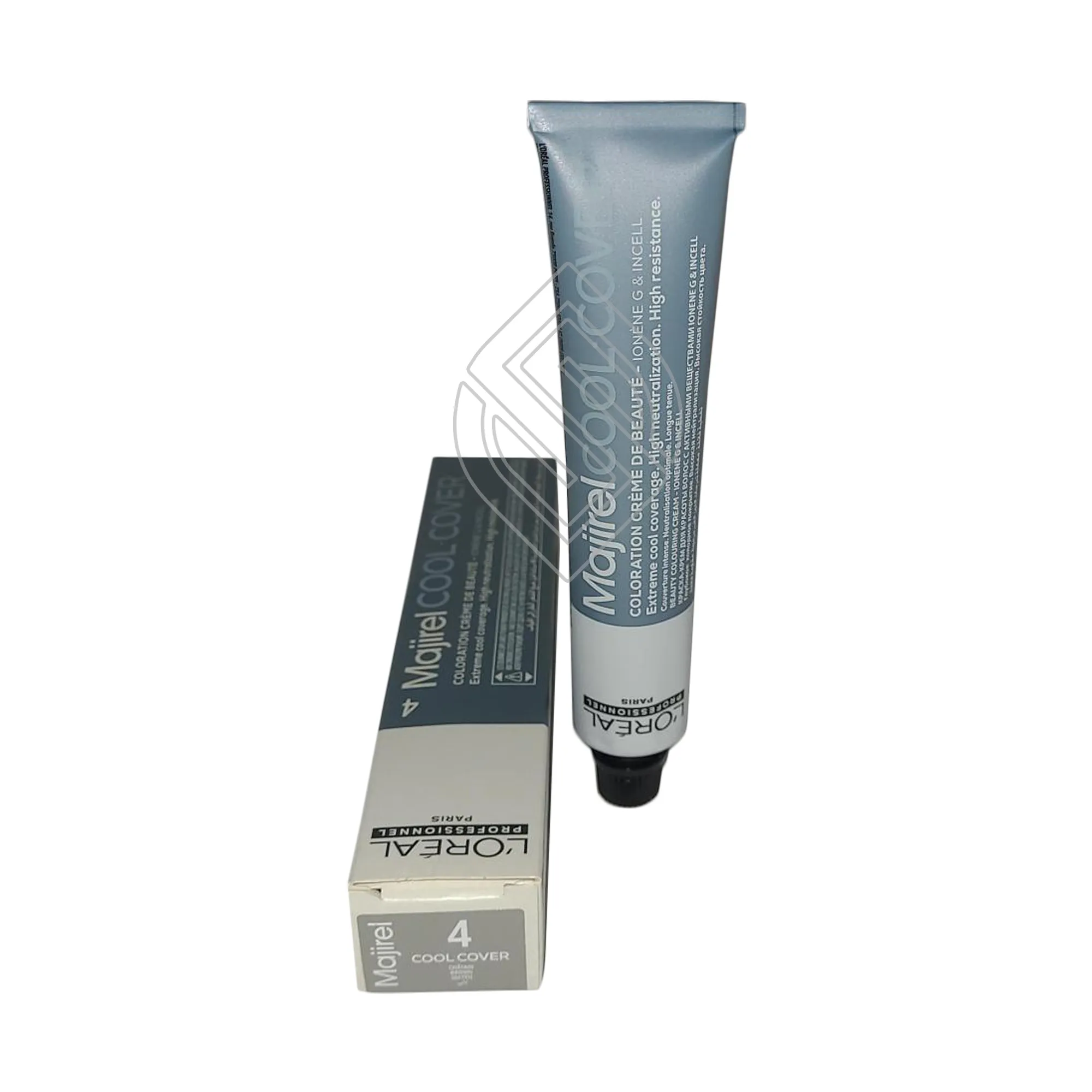 Loreal Professionnel Paris Majirel Cool Cover #4 Dark Natural Brown Ionene G Incell Permanent Hair Color Euro=4/4N 1.7 Ounce 50 Milliliters | SellerSpree